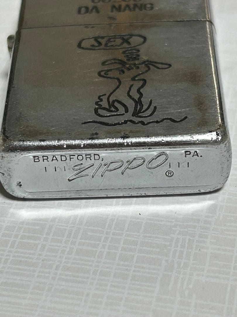 Zippo Vietnam War Oil Lighter Used Vintage Collectible Pocket Lighter Tobacciana