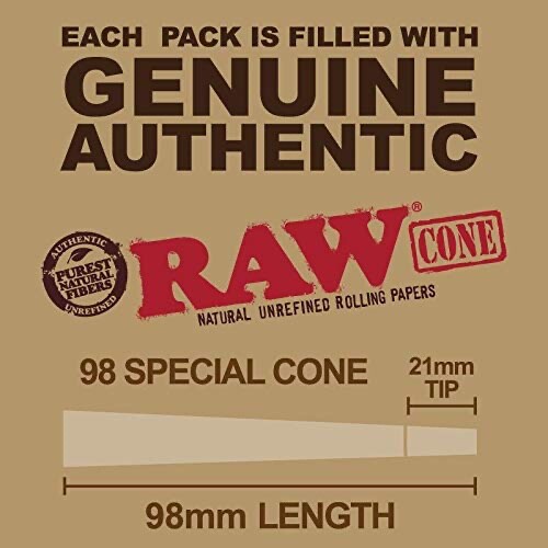 100 RAW CLASSIC 98 Special Pre-Rolled Cones Fast Free Shipping 🚚💨📦