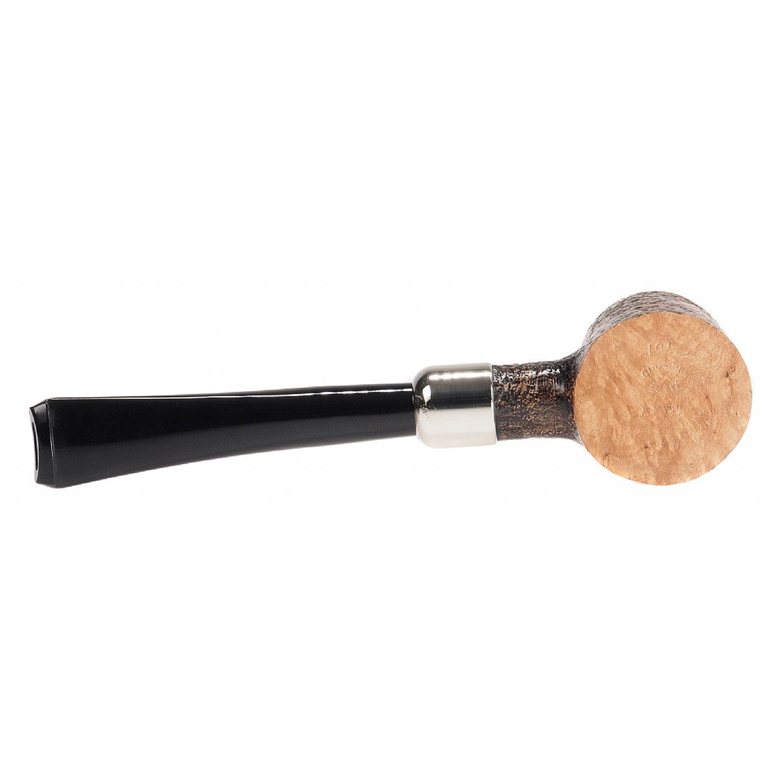 Peterson Arklow Sandblasted 701, Fishtail, 3mm, Sitting Poker Tobacco Pipe