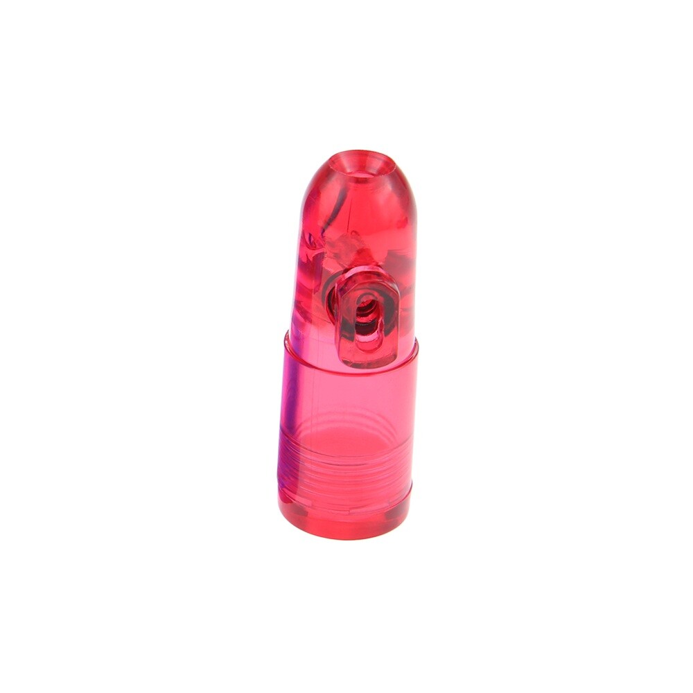 Red Acrylic Plastic Snuff Box Cigarette Tobacco Snuff Storage Bottle 20x49mm