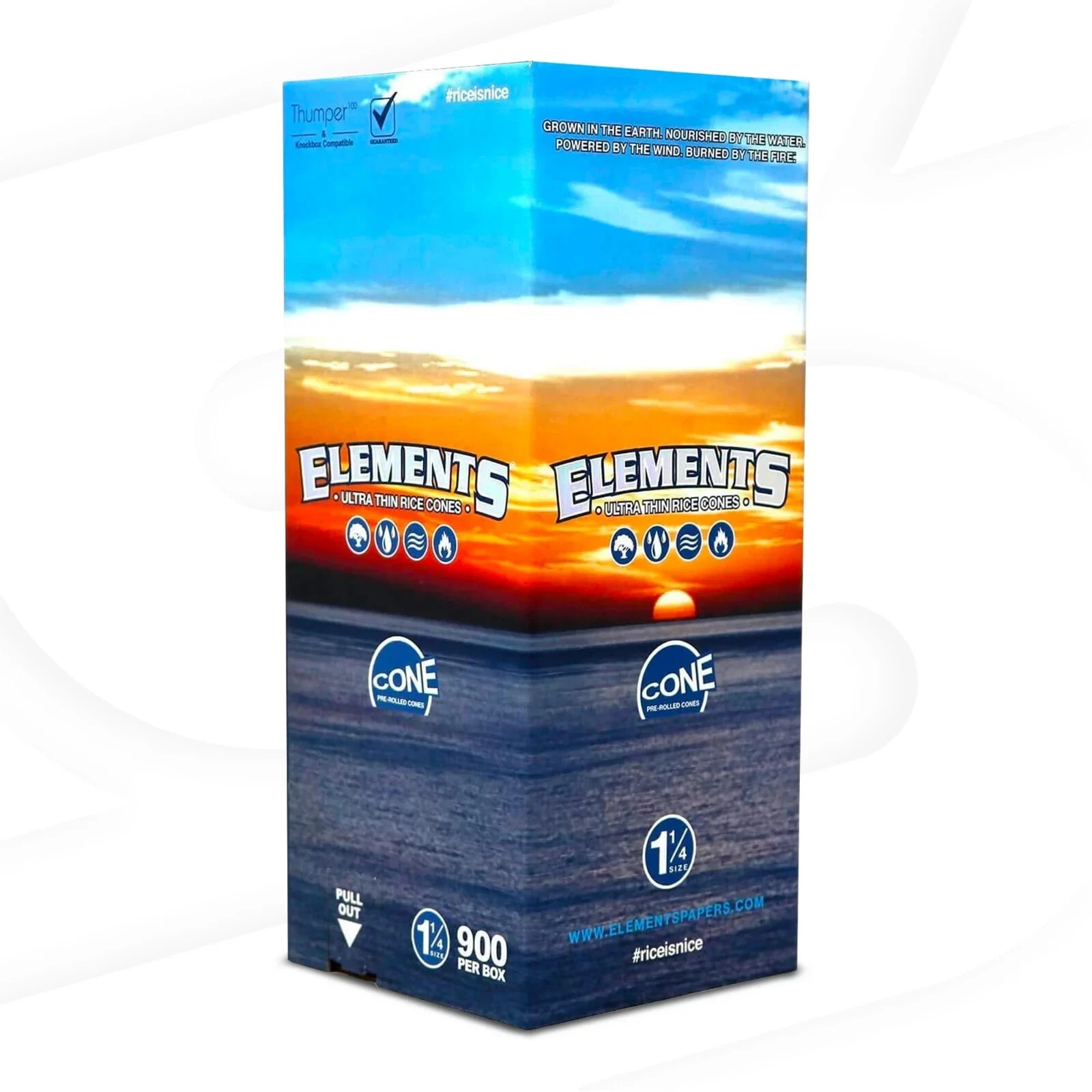 Elements 1 1/4 Cones | Bulk Box | 900 Cones – Free Shipping USA