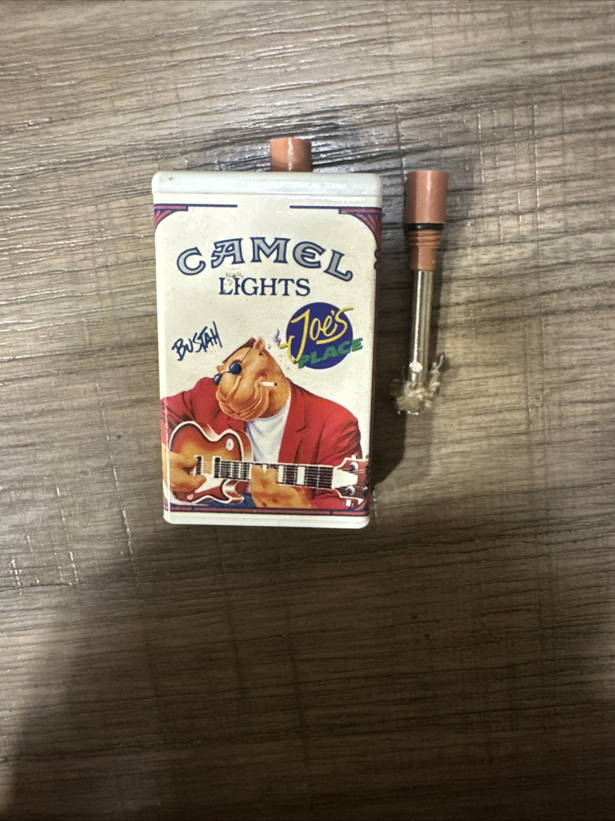 VINTAGE 1994 CAMEL LIGHTS JOE’S PLACE BUSTAH MATCH LIGHTER
