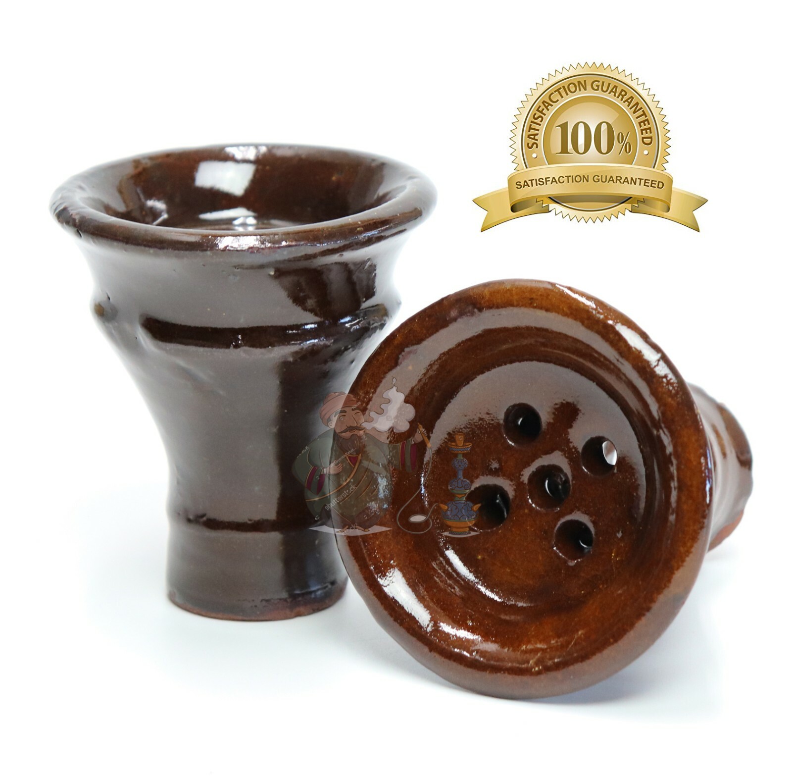 EL HAMRA: Original Traditional Egyptian Made Clay 3.5″ Hookah Replacement Bowl