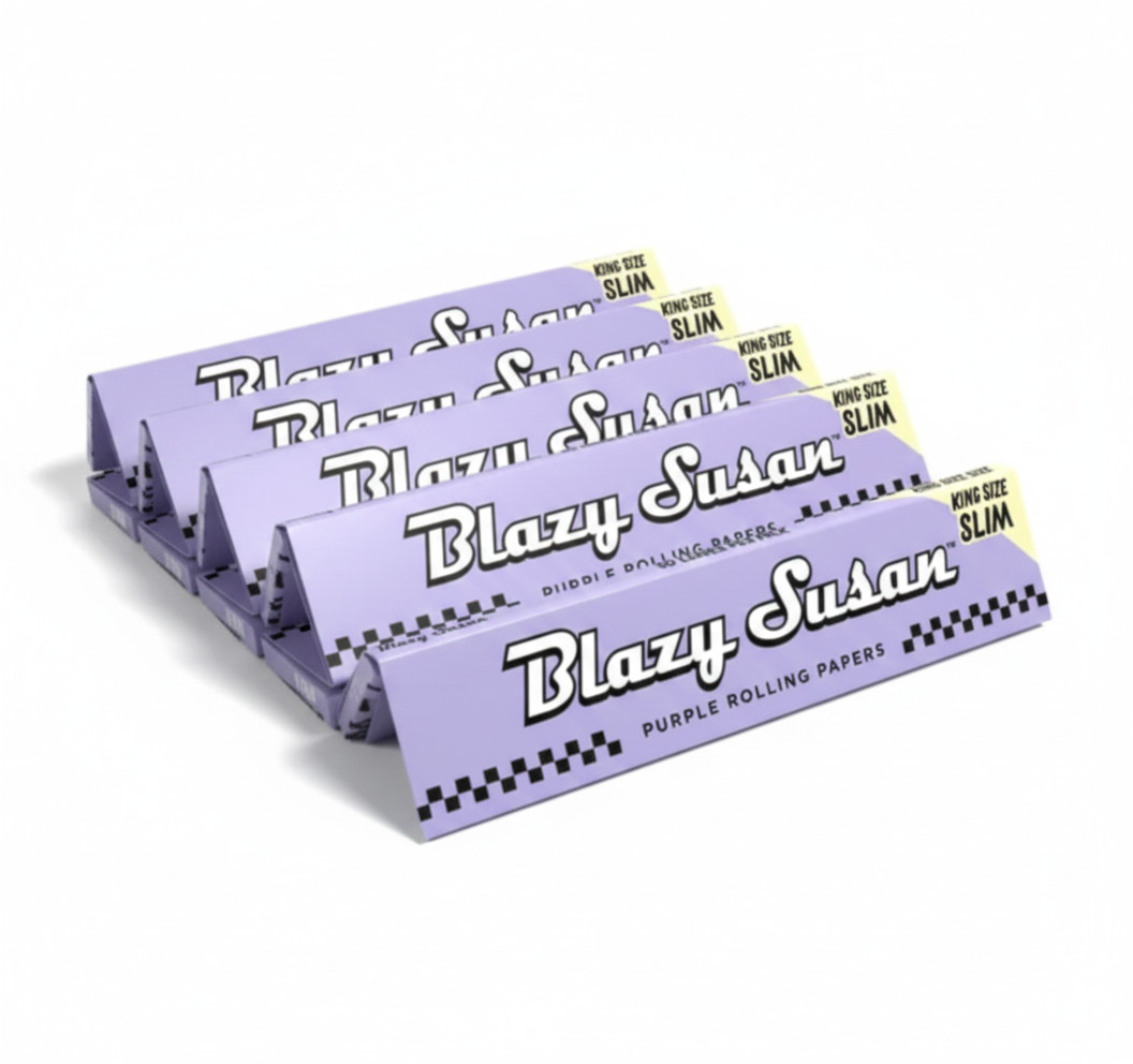 Blazy Susan Purple King Size Slim Rolling Papers | 5 PK | Best Price!