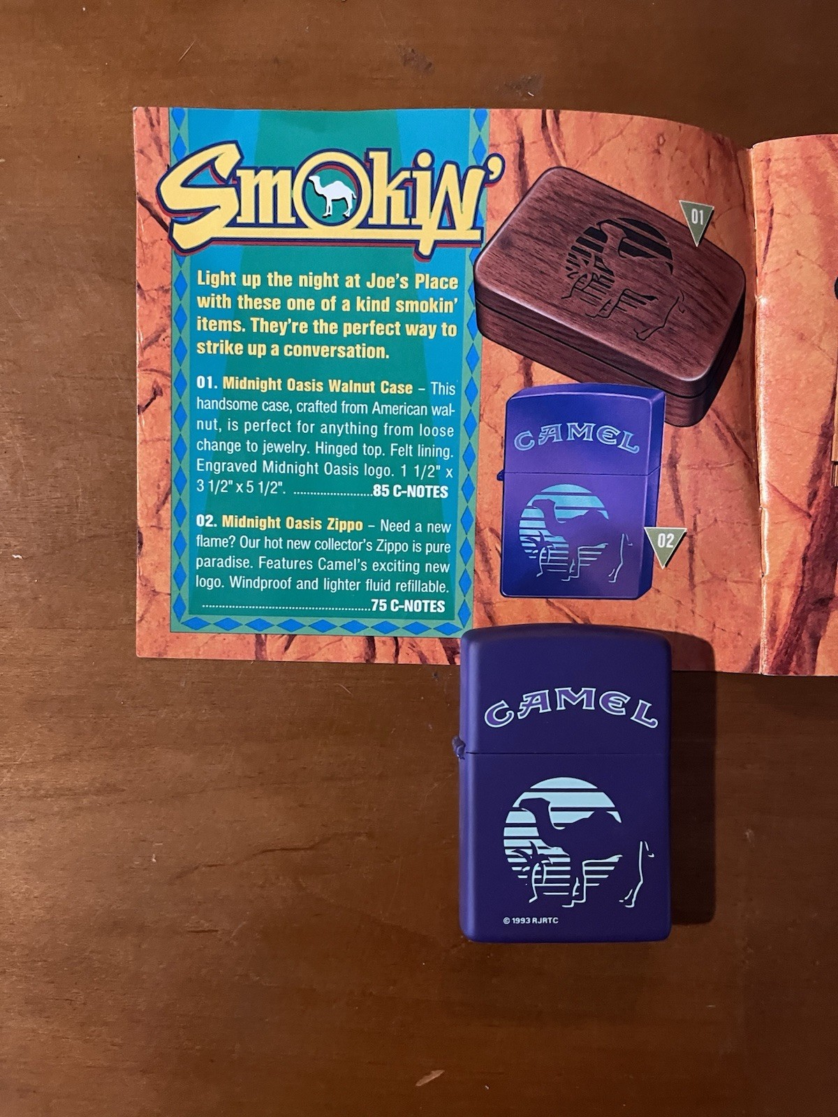 Camel Midnight Oasis Zippo Lighter. Camel Vintage Collectable Lighter is sealed.
