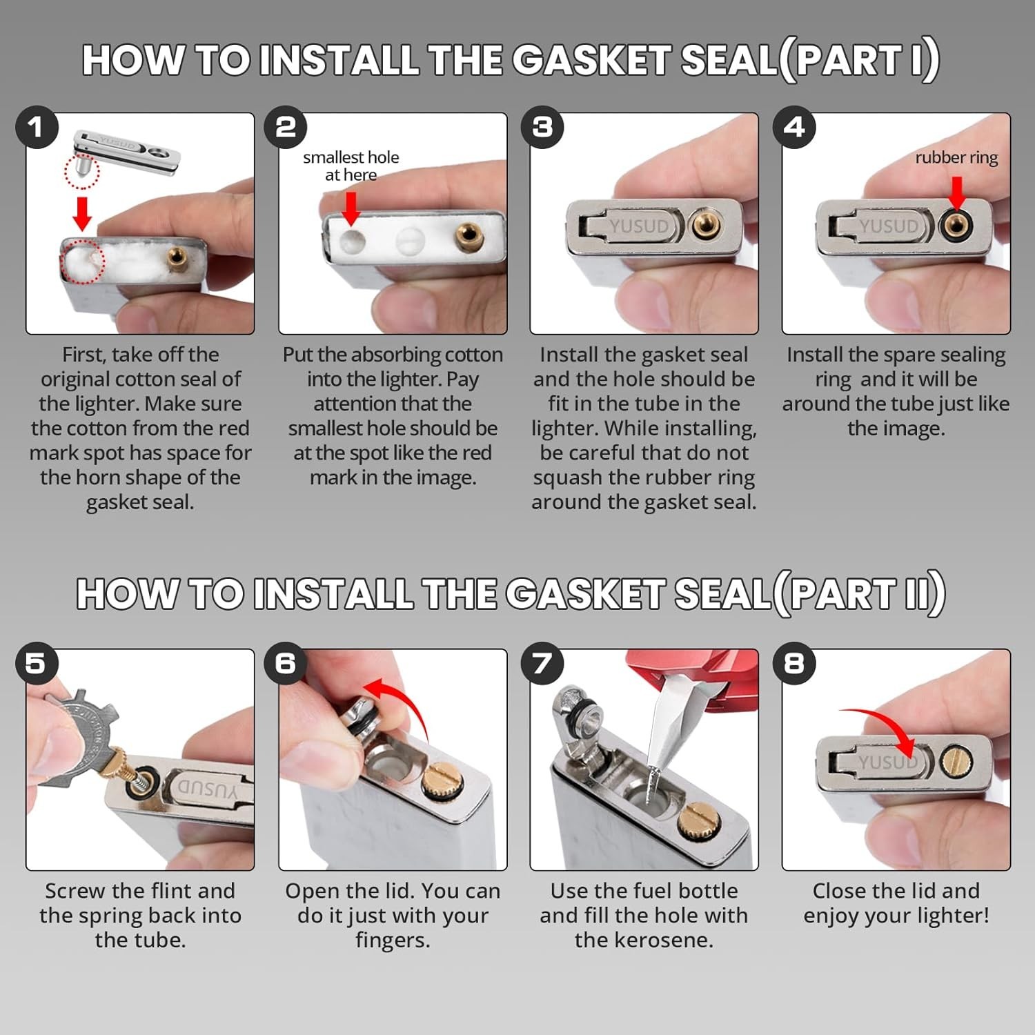 Multi-Sided Sealing Gasket for Zippo – Upgrade Your Lighter with Quality Parts