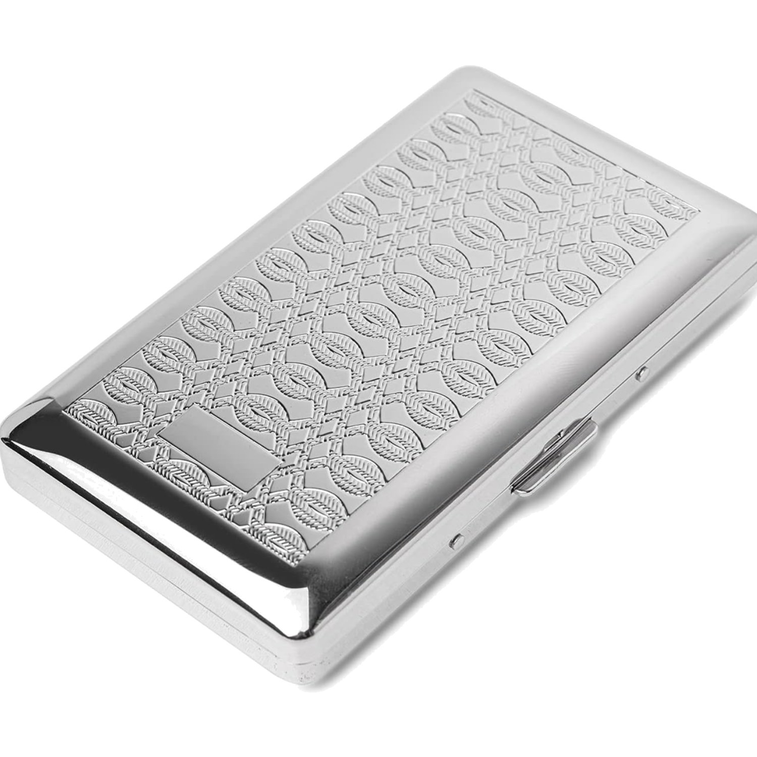 Retro Metal Cigarette Case – Women and Men,Portable Double Sided Spring Clip,…