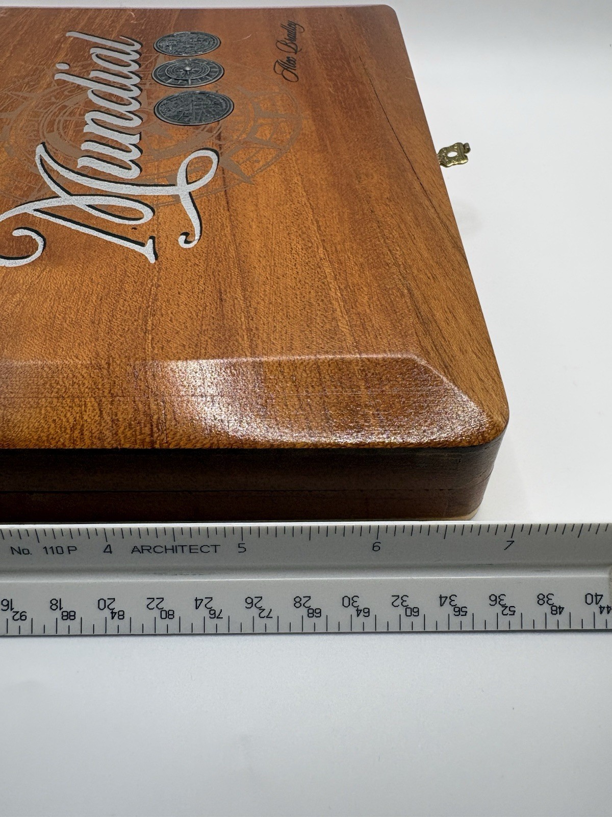 Alec Bradley Mundial Wooden Cigar Box Handmade Honduras Empty Decorative Case