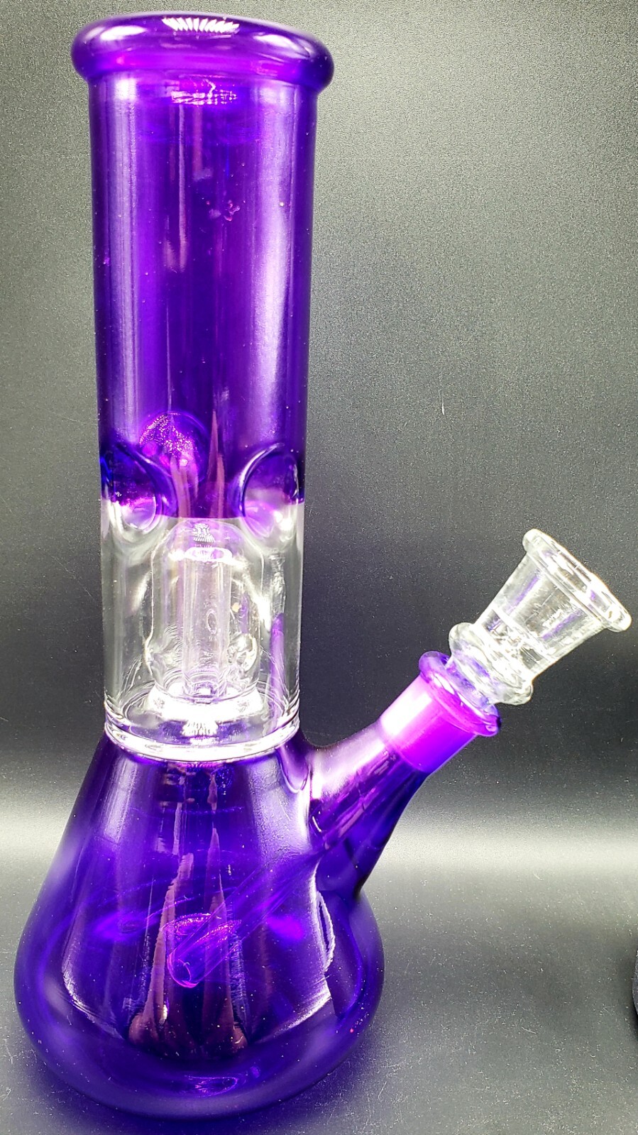 8″ PURPLE Tobacco Hookah Water Pipe Bong Glass! + FREE SCREENS!