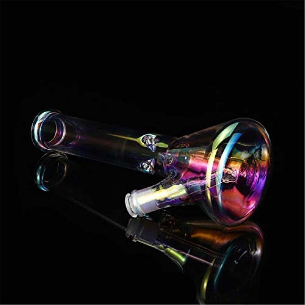 10″ Heavy Glass Bongs Percolator Water Pipe Hookah 14mm Bowl Rainbow Color Bong