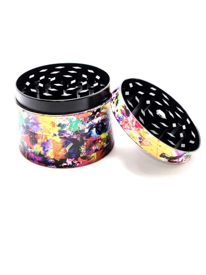 Tobacco Herb Spice Grinder 4 pcs Alloy Smoke Metal 1.5 in- Crusher EYES Design