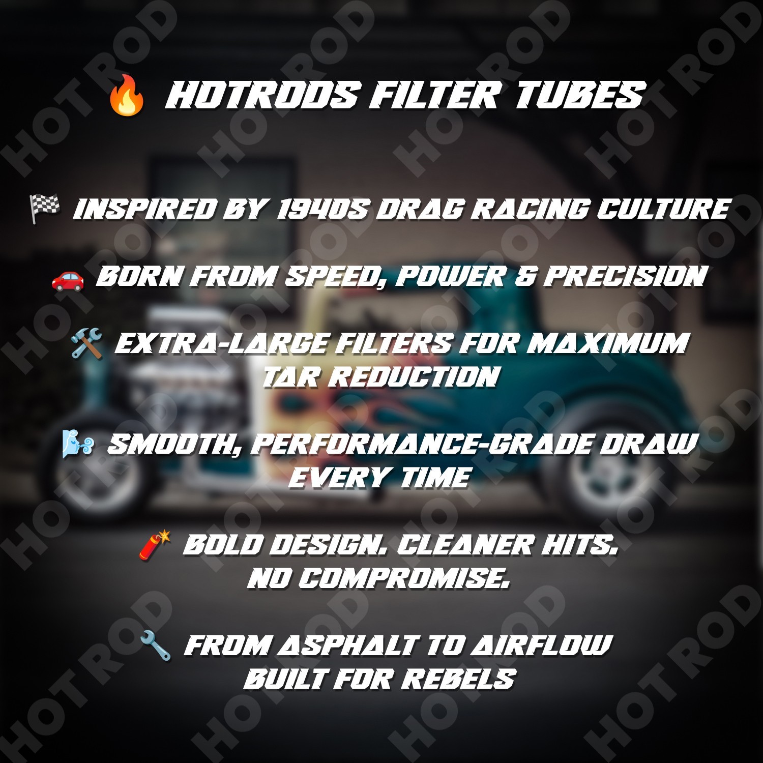 Hotrod Cigarette Tubes Menthol 100 mm Size 10000 Count 200 RYO Tubes x 50 Boxes