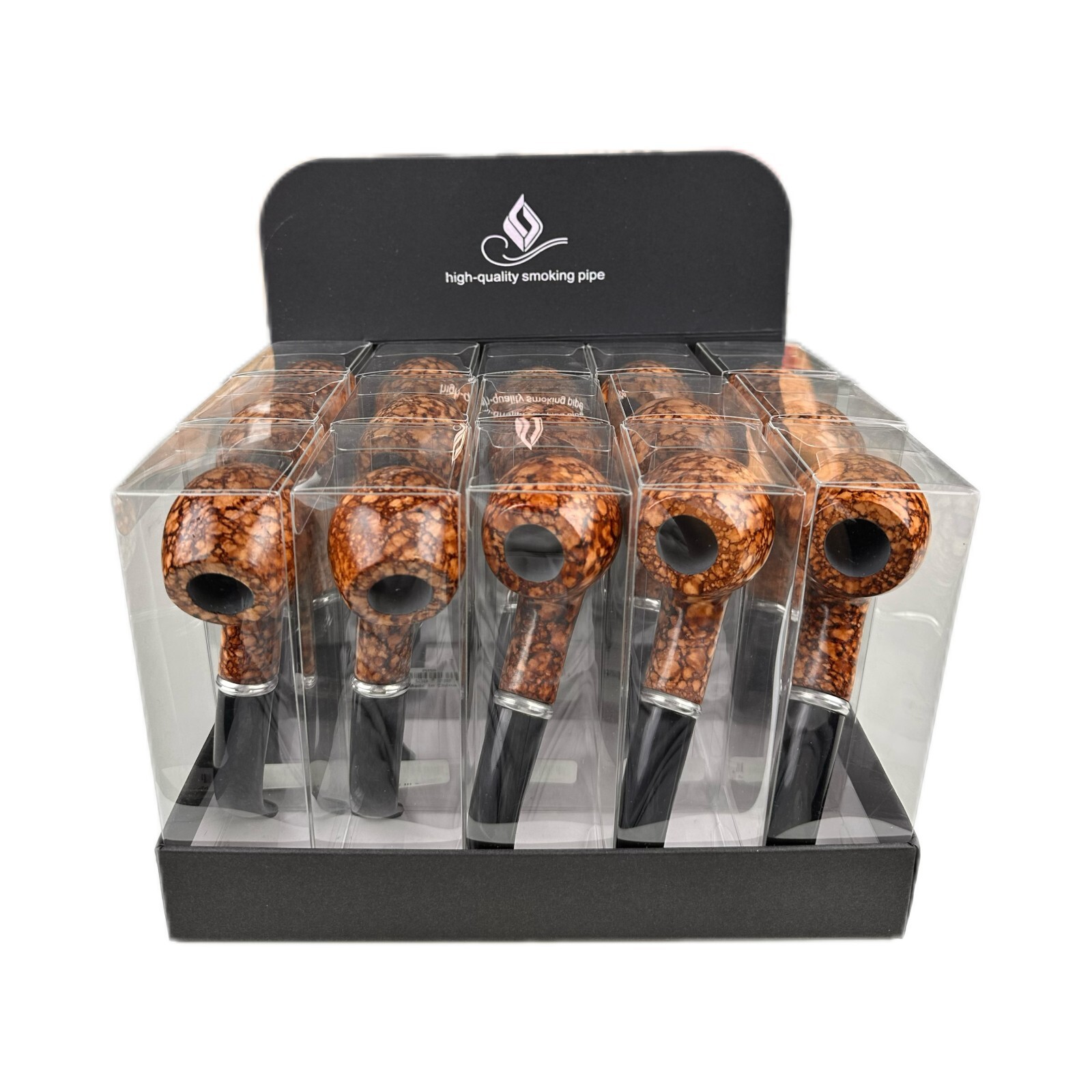 Durable Wooden Smoking Pipe Tobacco Cigarettes Cigar Pipe Enchase Gift53/1 piece