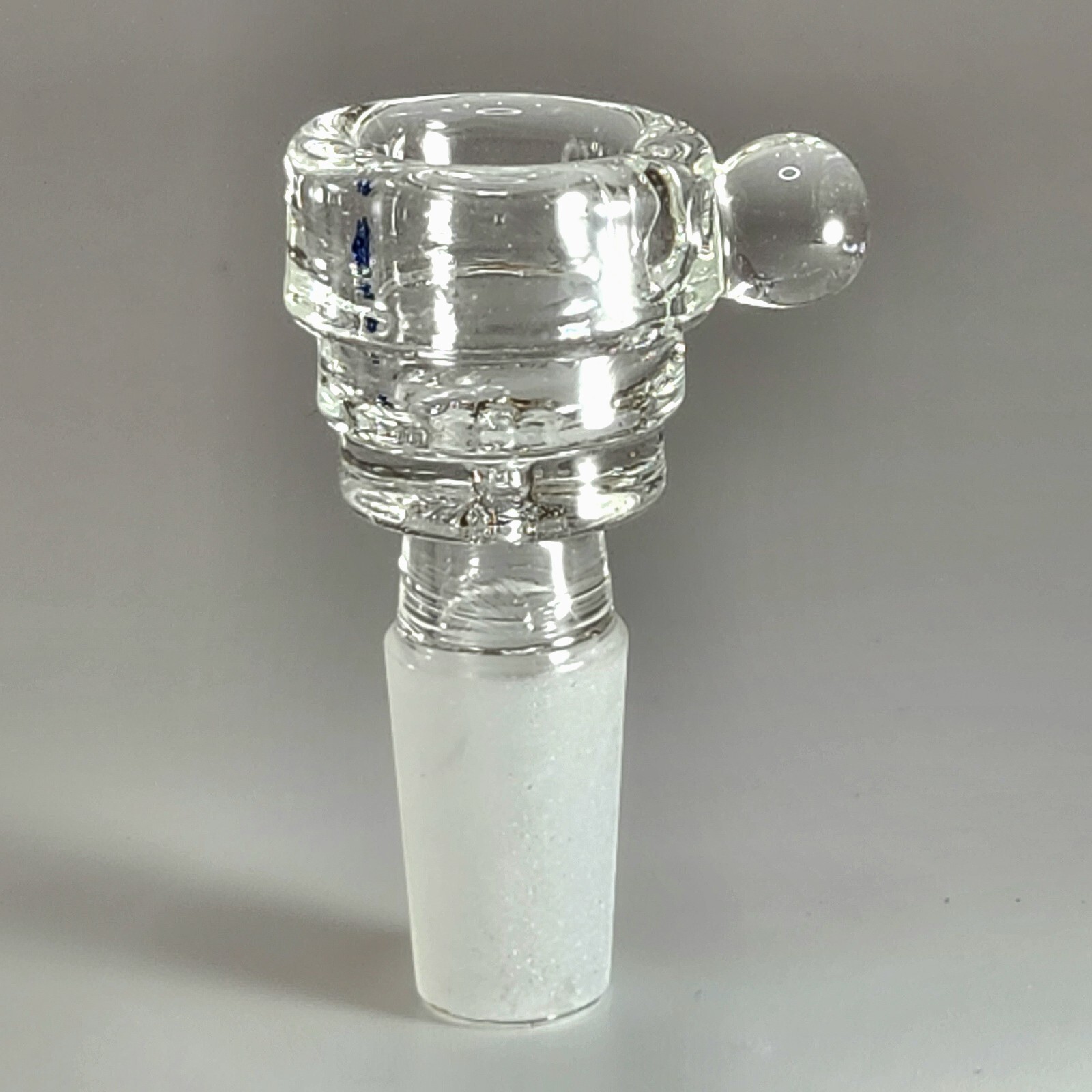 14mm CLEAR STACKED GLASS Slide Bowl THICK Glass Replacement Hookah Piece
