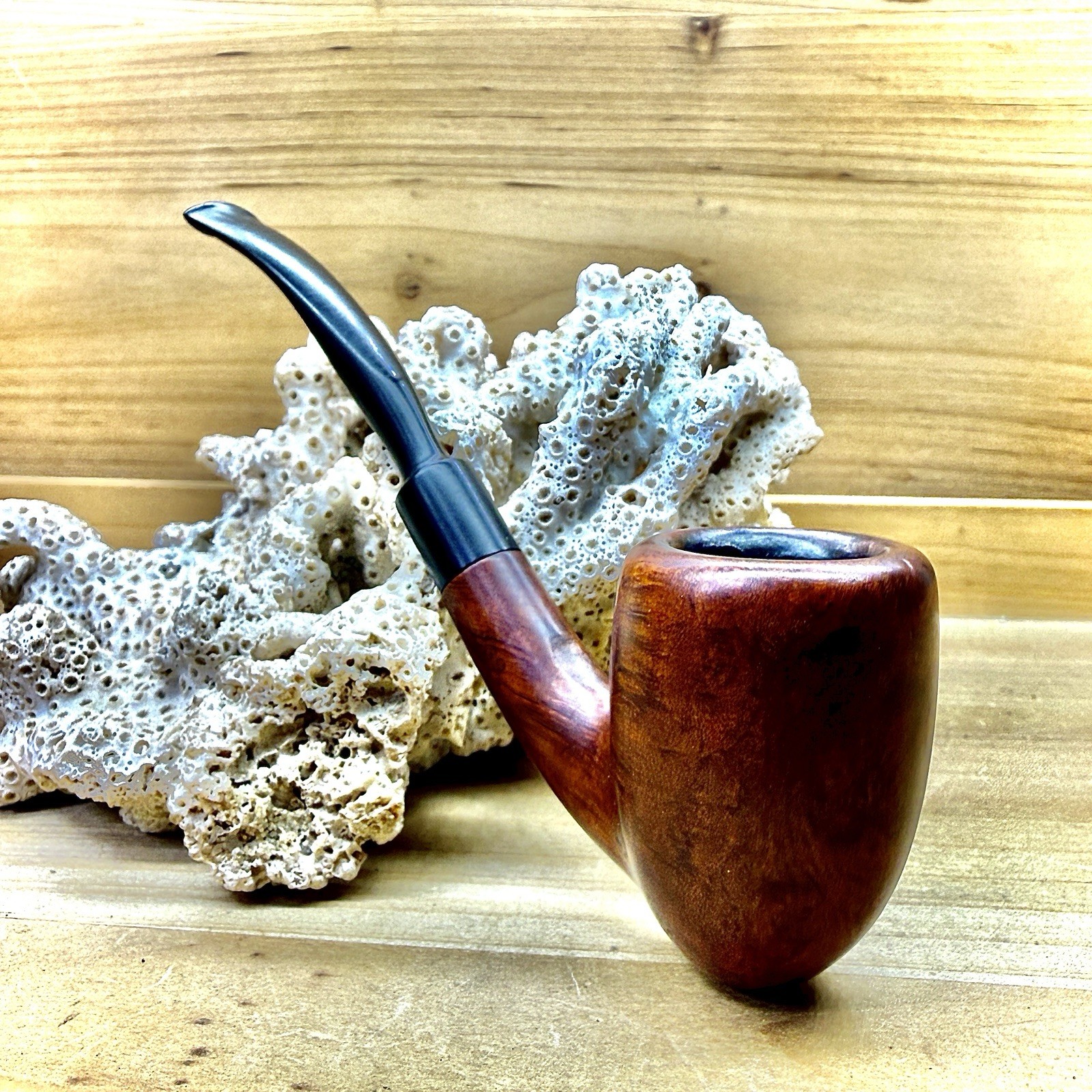 34g 1950s STANWELL SIXTEN IVARSSON (23)(39) “PEEWIT” BENT STRAWBERRY ESTATE PIPE