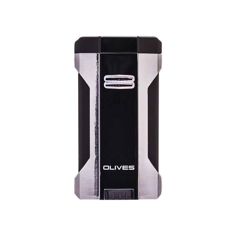 4 Jet Cigar Blue Flame Lighter Windproof Gas Butane Cigarette with Gift Box
