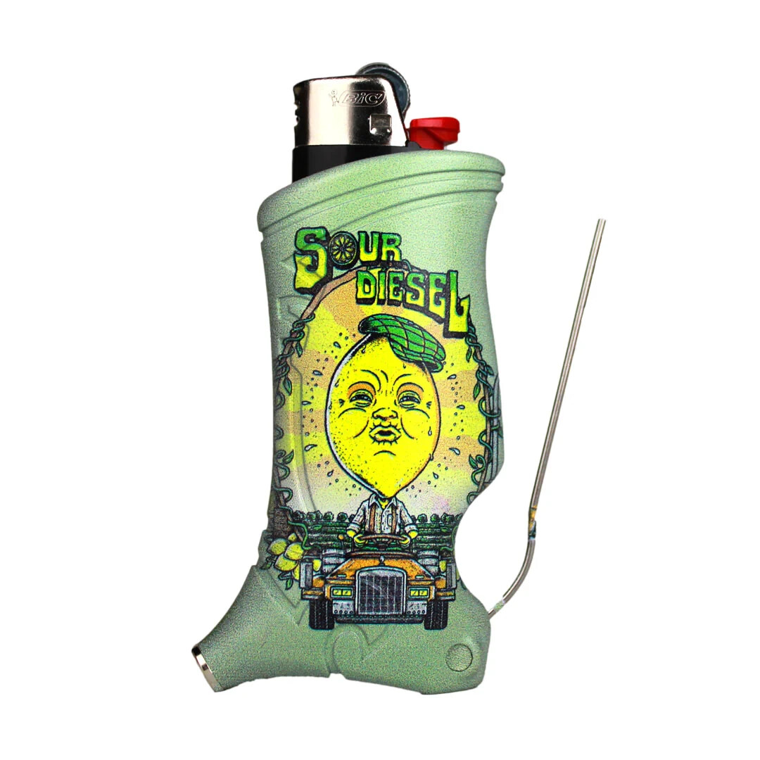 Toker Poker Lighter Sleeve Smoking Tool Bic – Strains- 5 Designs Available!