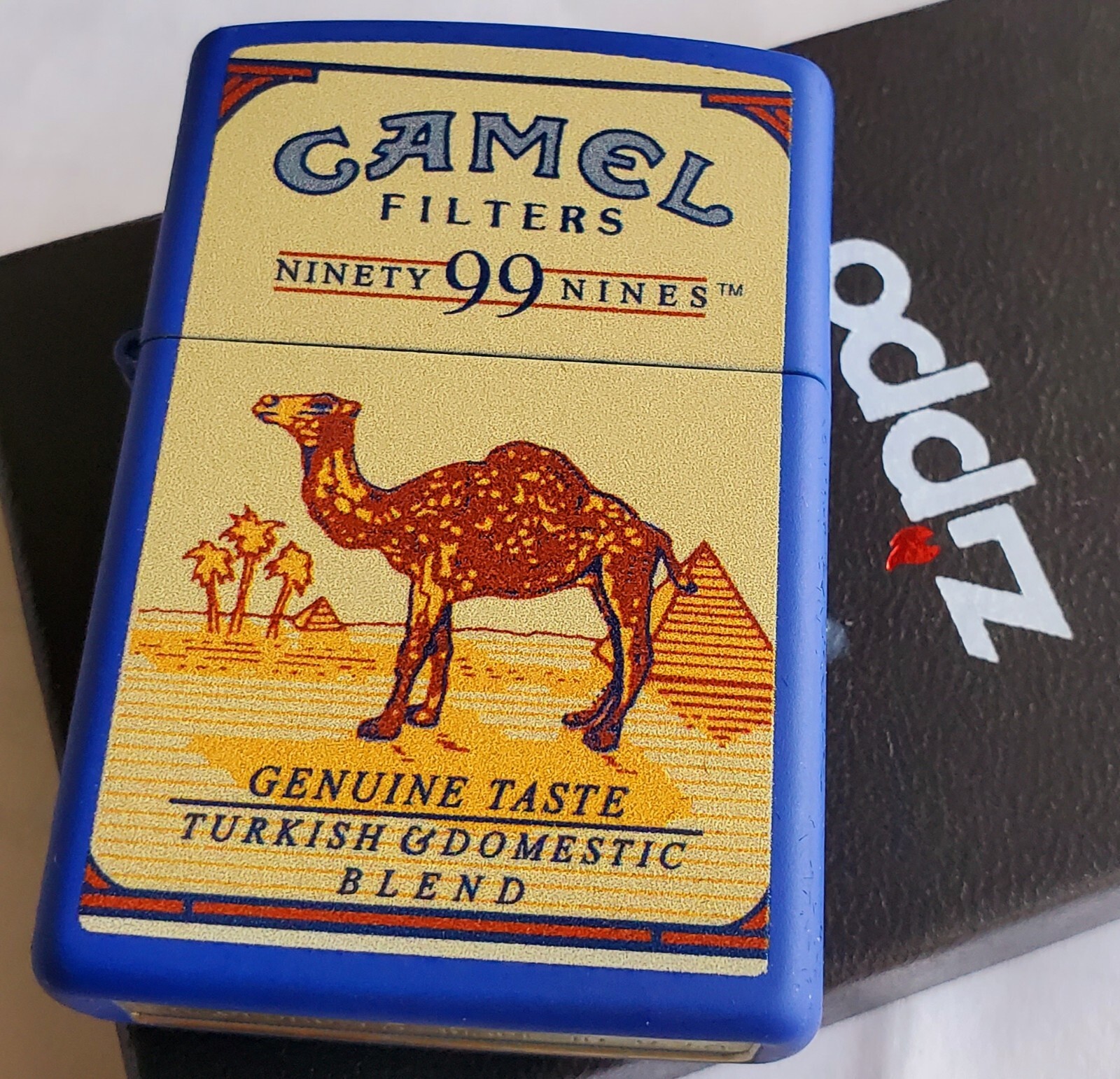 Zippo Camel PACK Ninety Nines 99 Royal Blue CZ LIMITED EDITION 50 MADE Lighter!