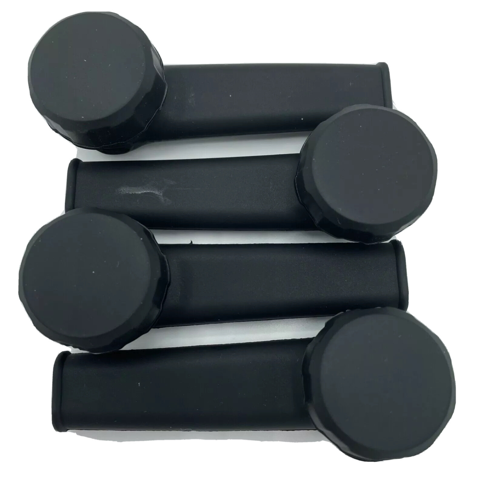 Silicone Tobacco Smoking Pipe with Metal Bowl & Cap Lid | Black | USA