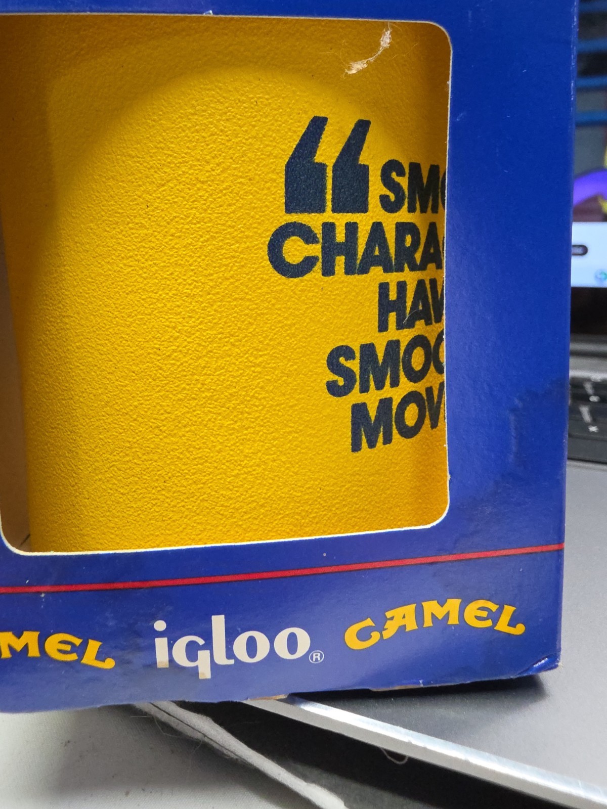 Vintage 1989 Joe Camel Smooth Character Igloo Koozie New in Package