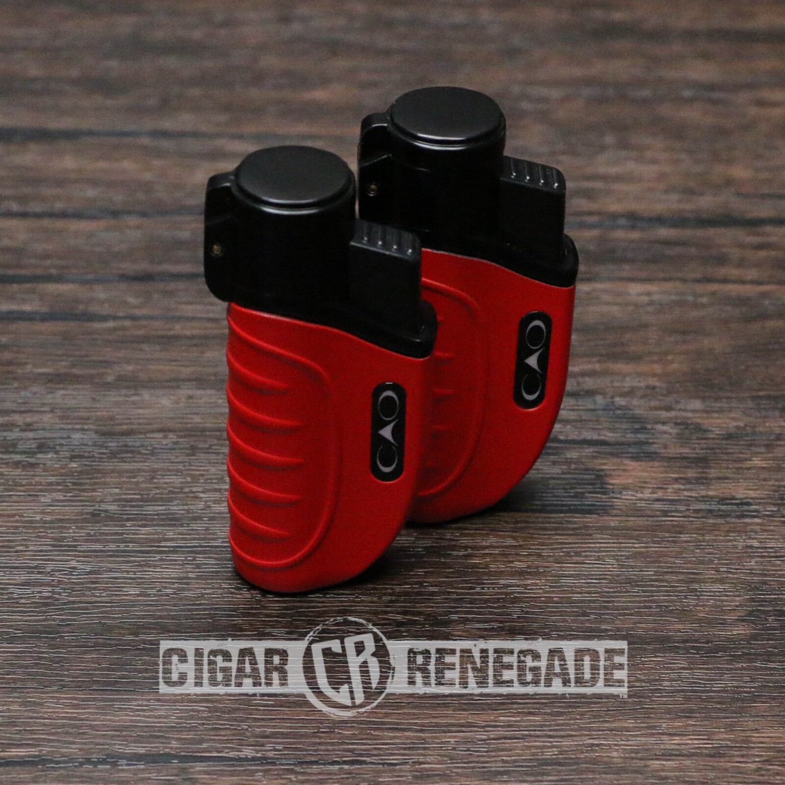 CAO Bombardier Triple Flame Adjustable Refillable Cigar Torch Lighter – 2 Pk