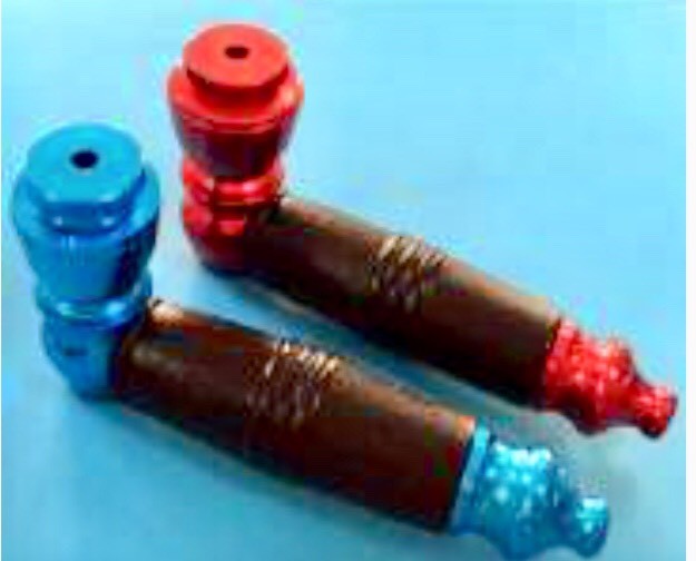 ((((Set of 2 pcs))))high quality anodized Tobacco Smoking Pipes
