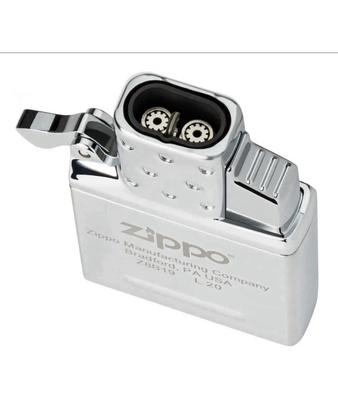 ZIPPO Double Torch Insert PLUS Windproof Insert With Street Chrome Case