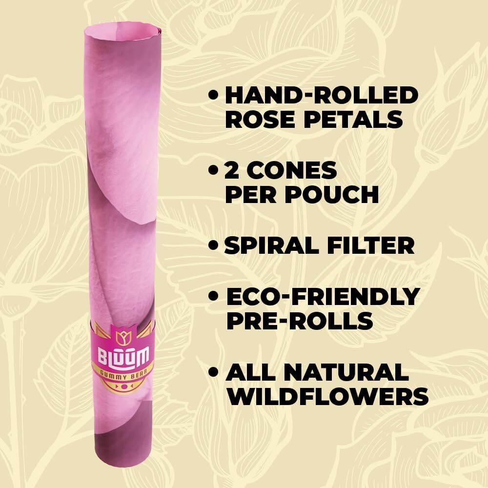 BLUUM | Handcrafted Wildflower Cones | Flower Petal Prerolled | 5 Pack, 10 Rolls