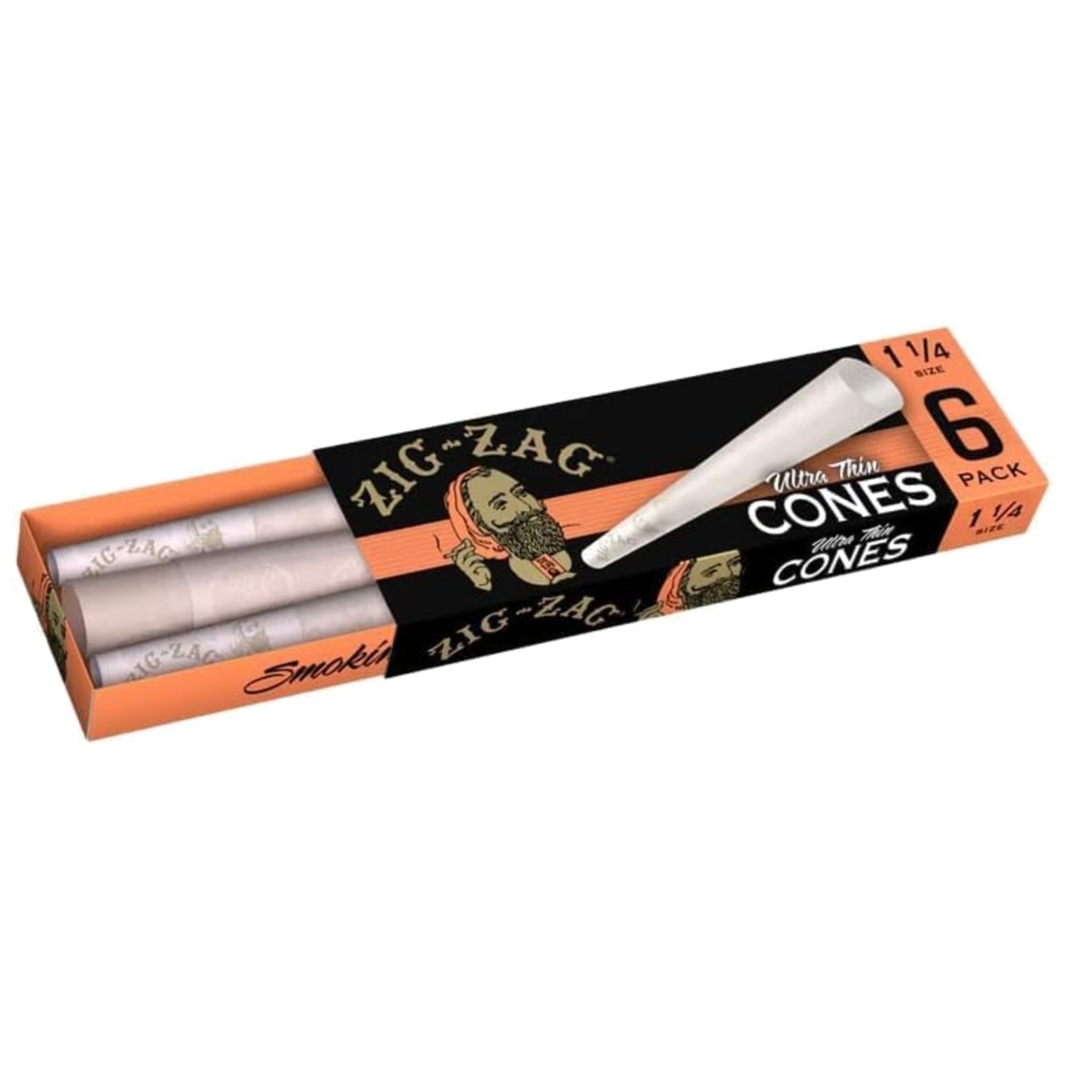 Convenient 1 1/4 Pre Rolled Cones 6-Count Packs – 216 Cones