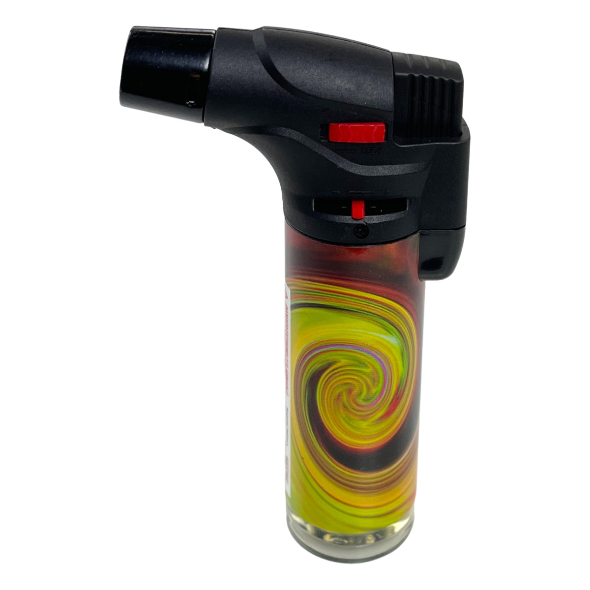 4 Pack Jumbo 4″ Jet Flame Torch Gun Lighter Refillable Lockable color Swirl