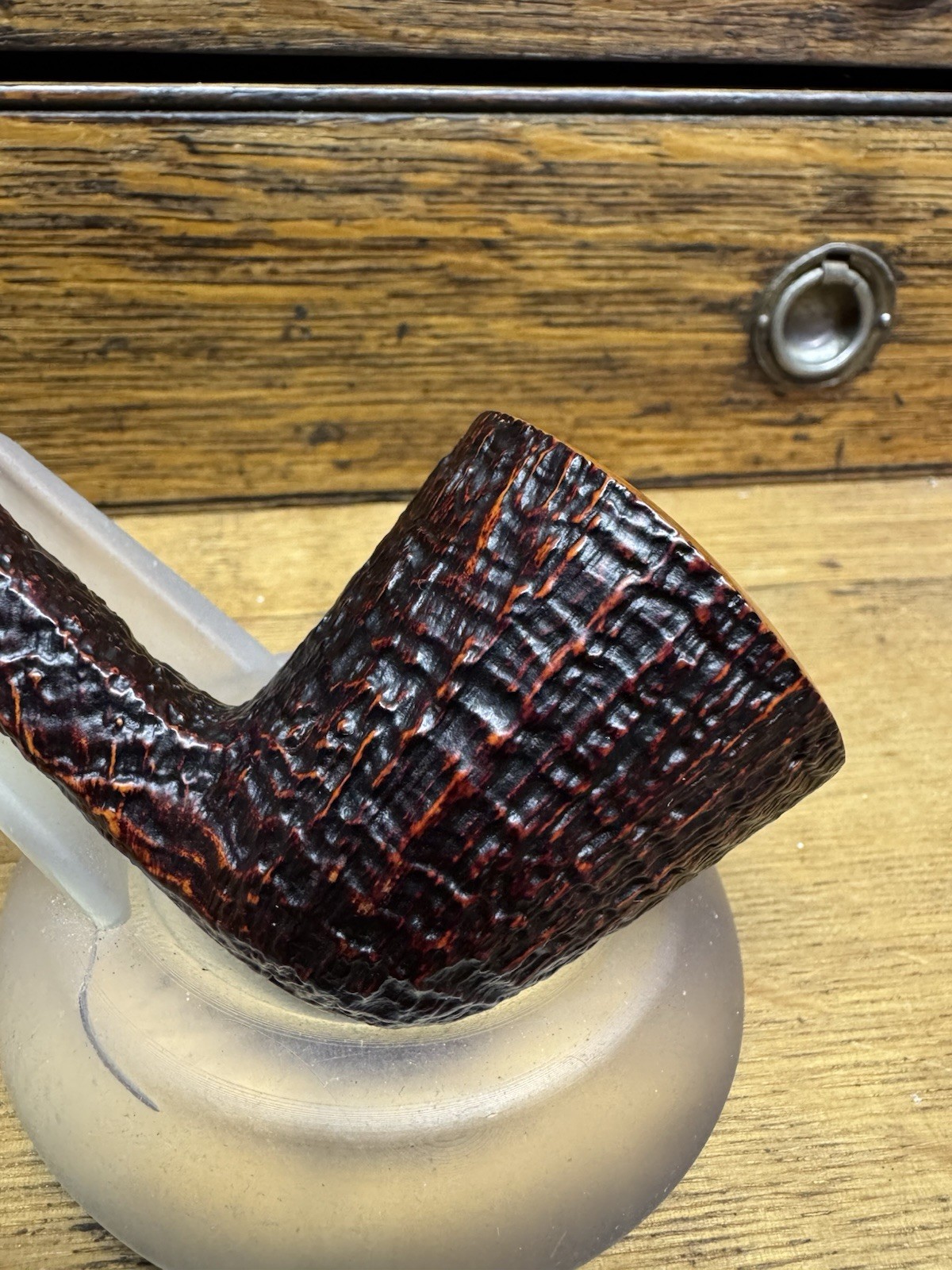 Mastro De Paja Two Sun 1C Media Oval Shank Dublin Superb Italian Estate Pipe
