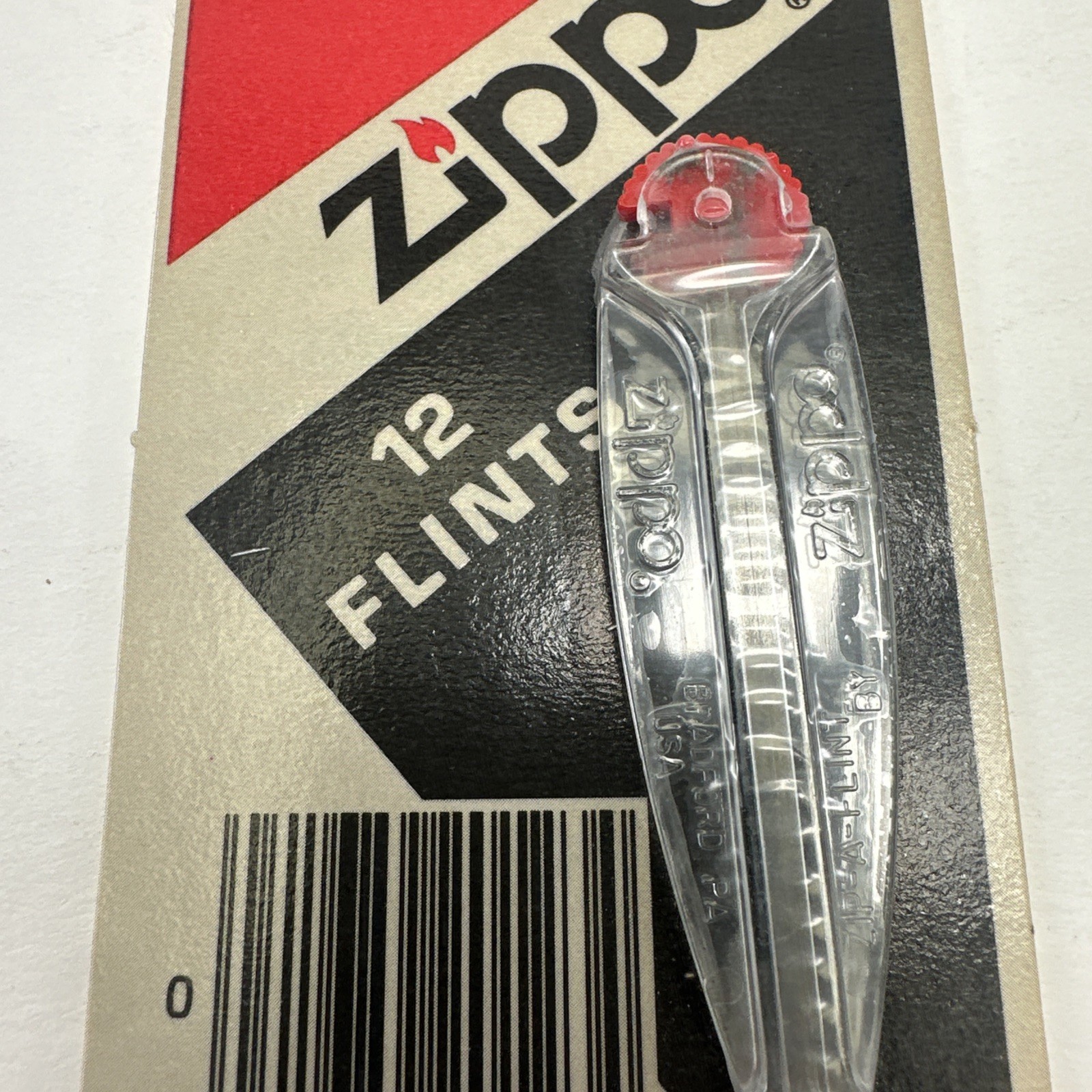 Vintage Zippo 12 Flints for Lighter w/ Rolling Dispenser NEW NIP Sealed