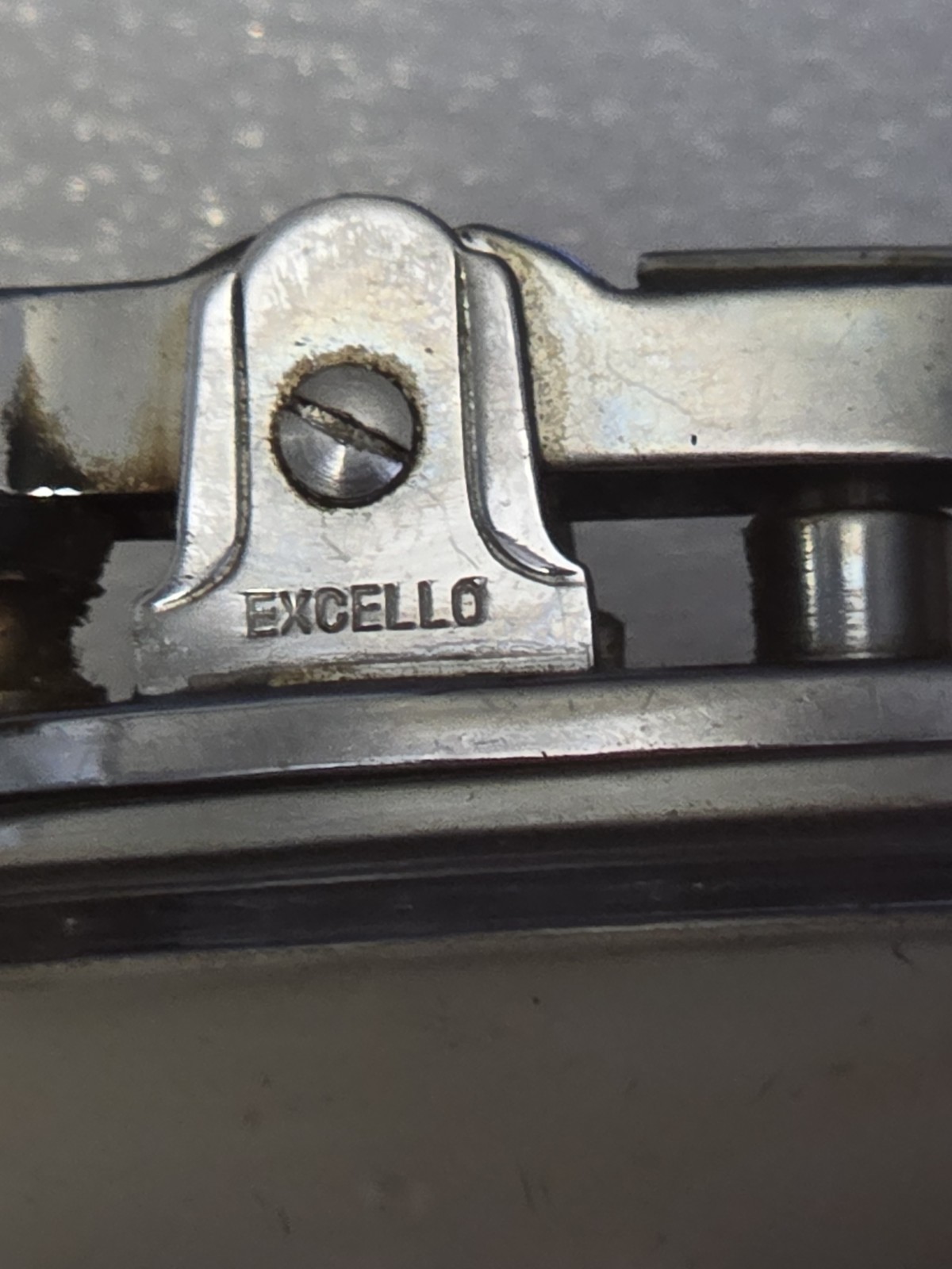 Vtg Excello Table Lighter Chrome Ribbed Mid-Century Japan – Display/Parts Only
