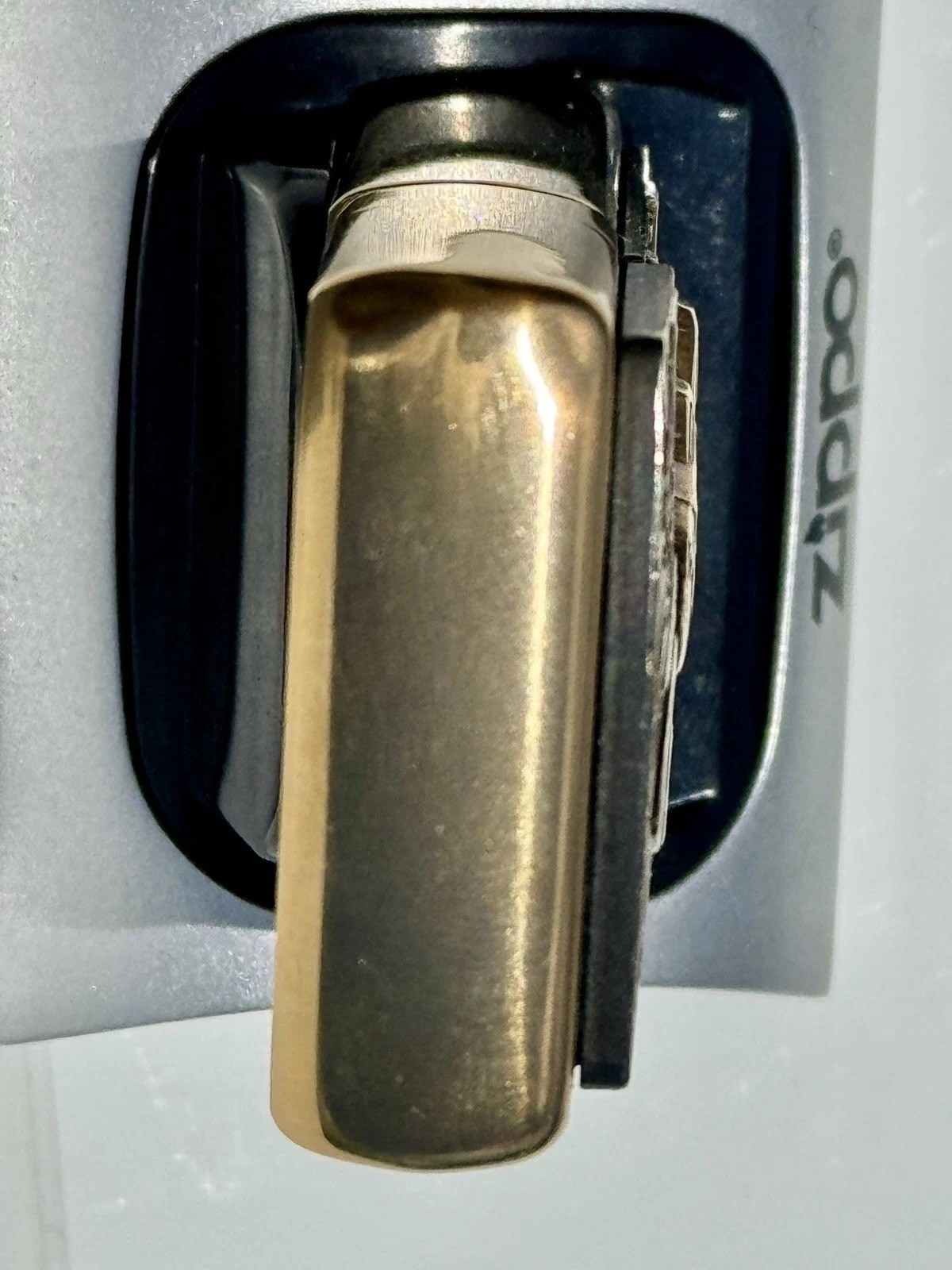 VTG 2000 Zippo Barrett Smythe Space Shuttle Surprise Trick Lighter Brass Unfired