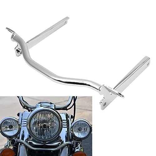 Chrome Motorcycle Passing Light Bracket Driving Pass Spotlight Mount Bar
