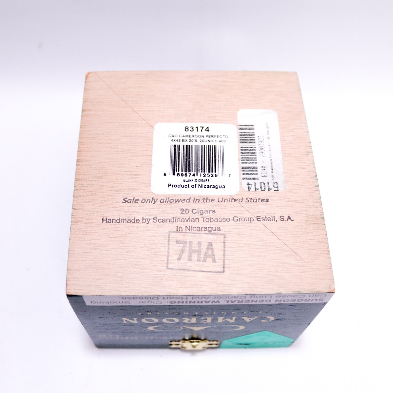 CAO Cameroon Perfecto L’Anniversaire Empty Wood Cigar Box 4.5″ x 4″ x 3.5″