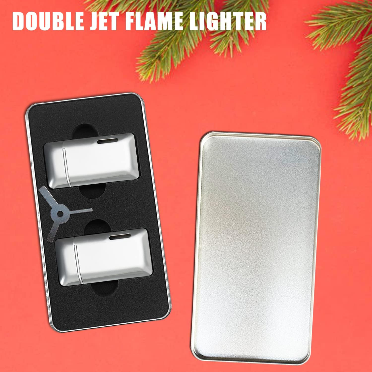 2 Pack Mini Torch Lighter Butane Refillable, Double Flame Butane Lighter With…