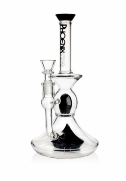 9.5″ PHOENIX STAR DUAL SHOWERHEAD PERC FAB EGG BONG BUBBLER W/ BOWL*2 FREE GIFTS