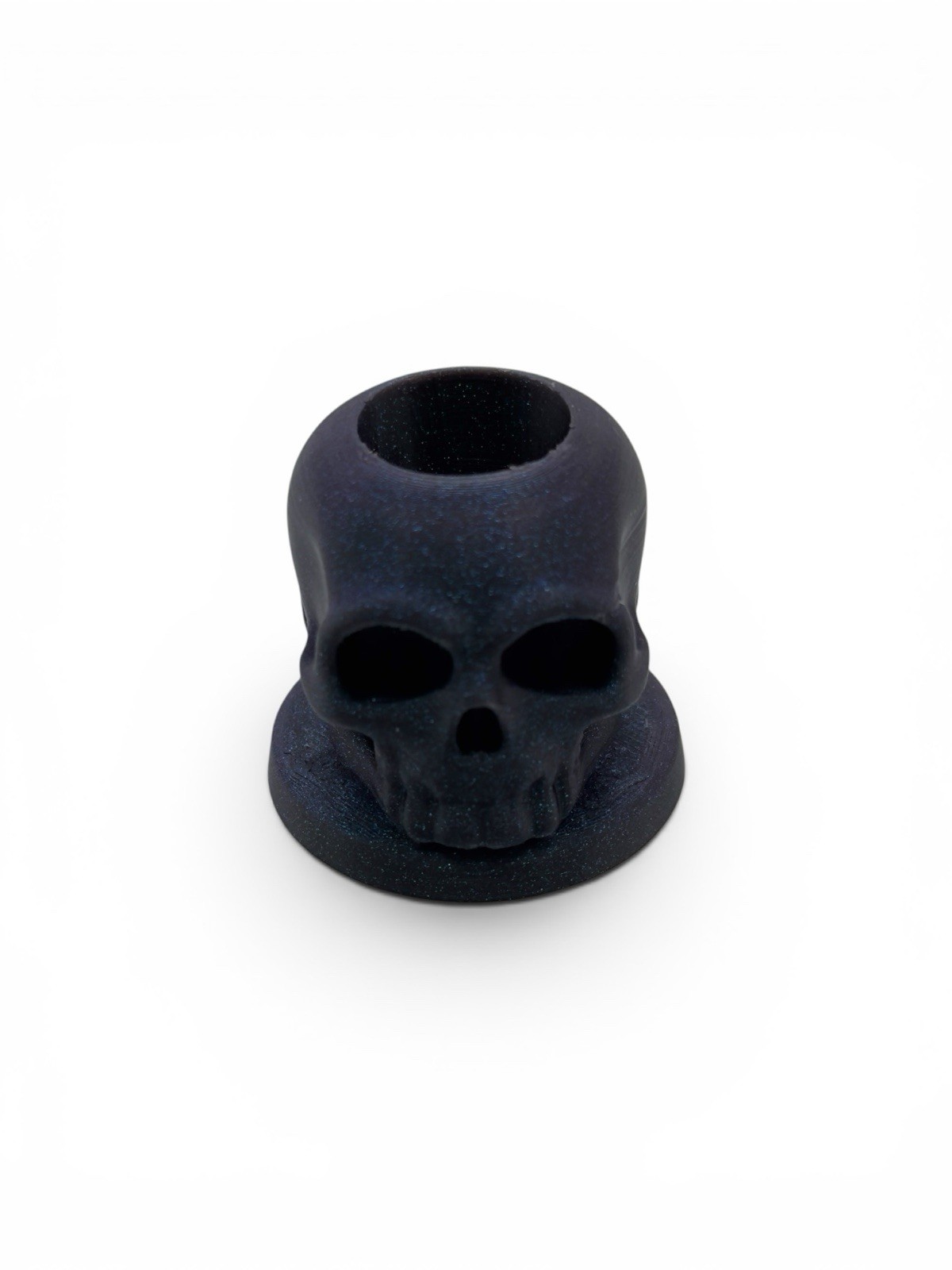 18mm Slide Bowl Stand Display Holder Skull Head – Made In USA – Burnt Titanium