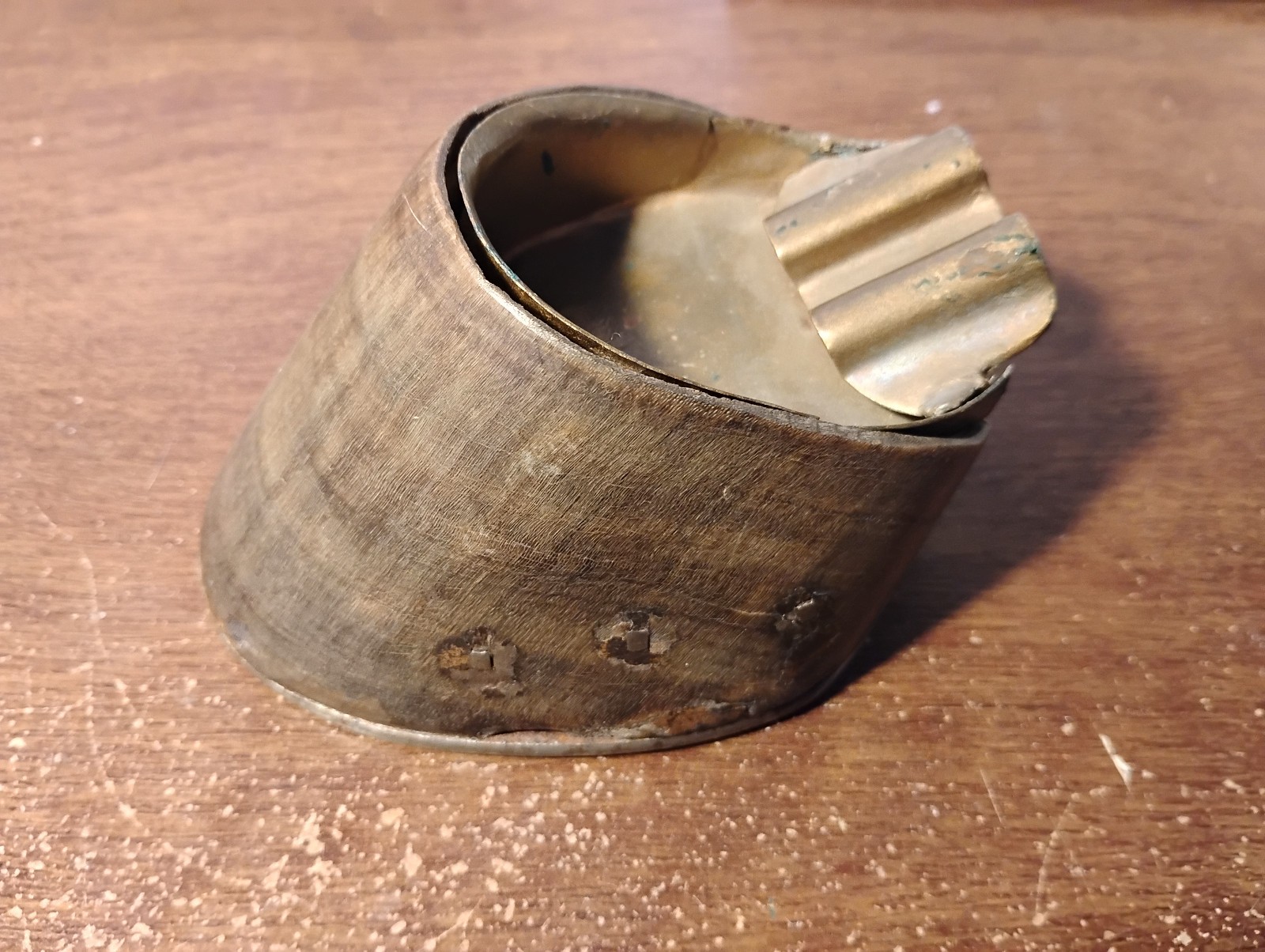 Vintage Horse Hoof Horseshoe Ashtray Equestrian Taxidermy