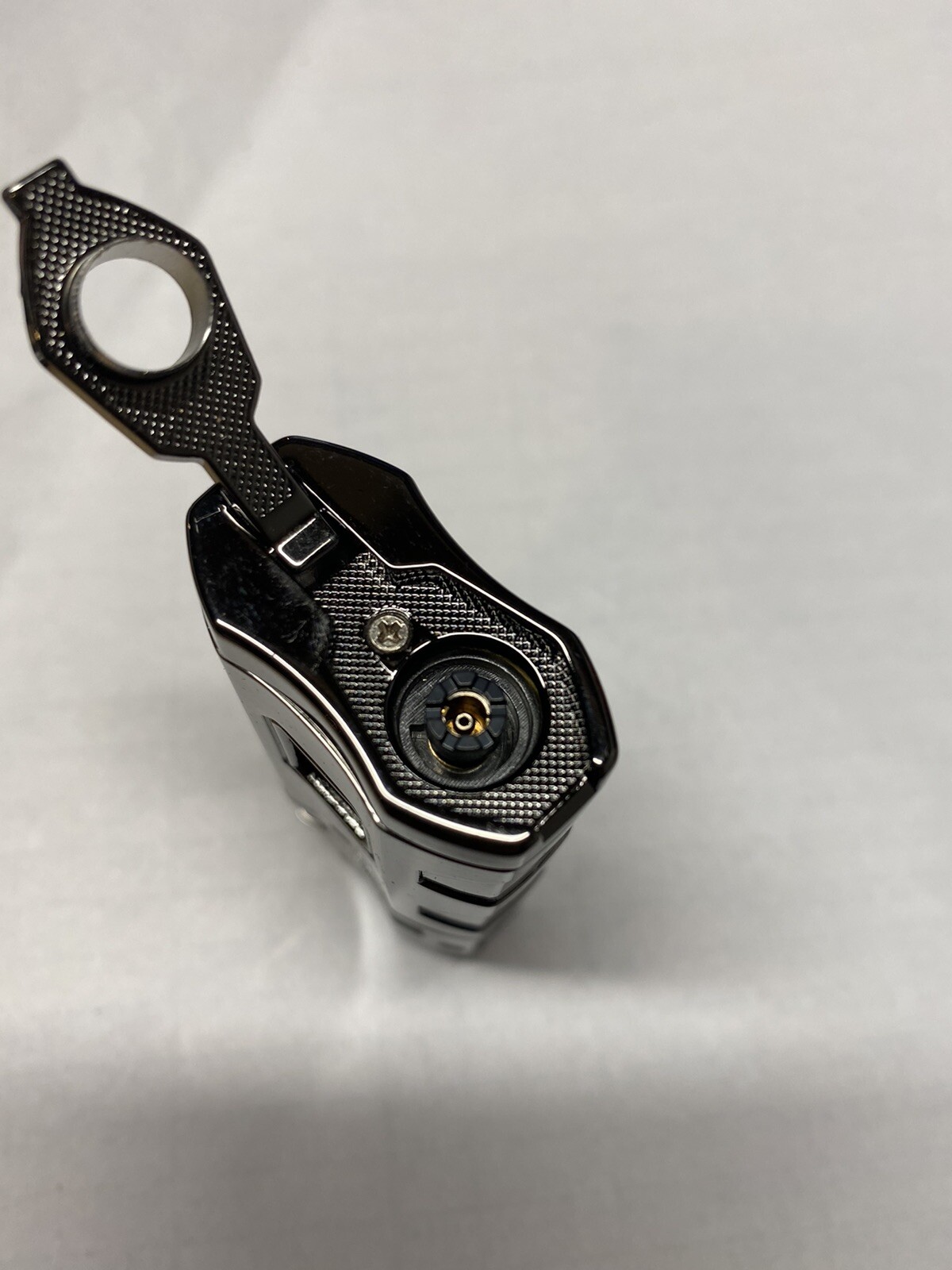 Rocky Patel Hex Series Lighter – Gunmetal – Triple Jet – New