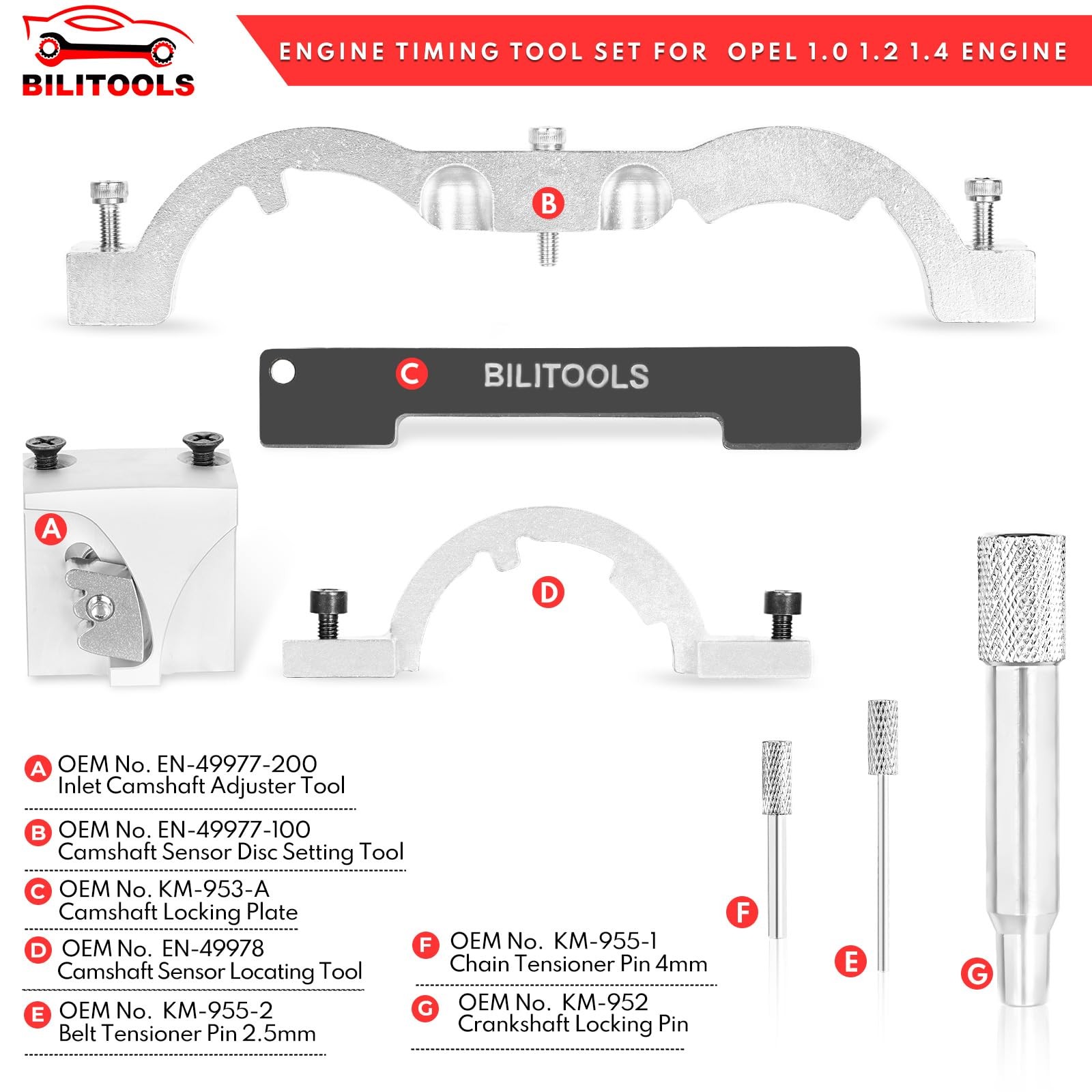 1.0 1.2 1.4 L Turbo Engine Timing Tool Kit Compatible with GM Chevrolet Chevy Cr