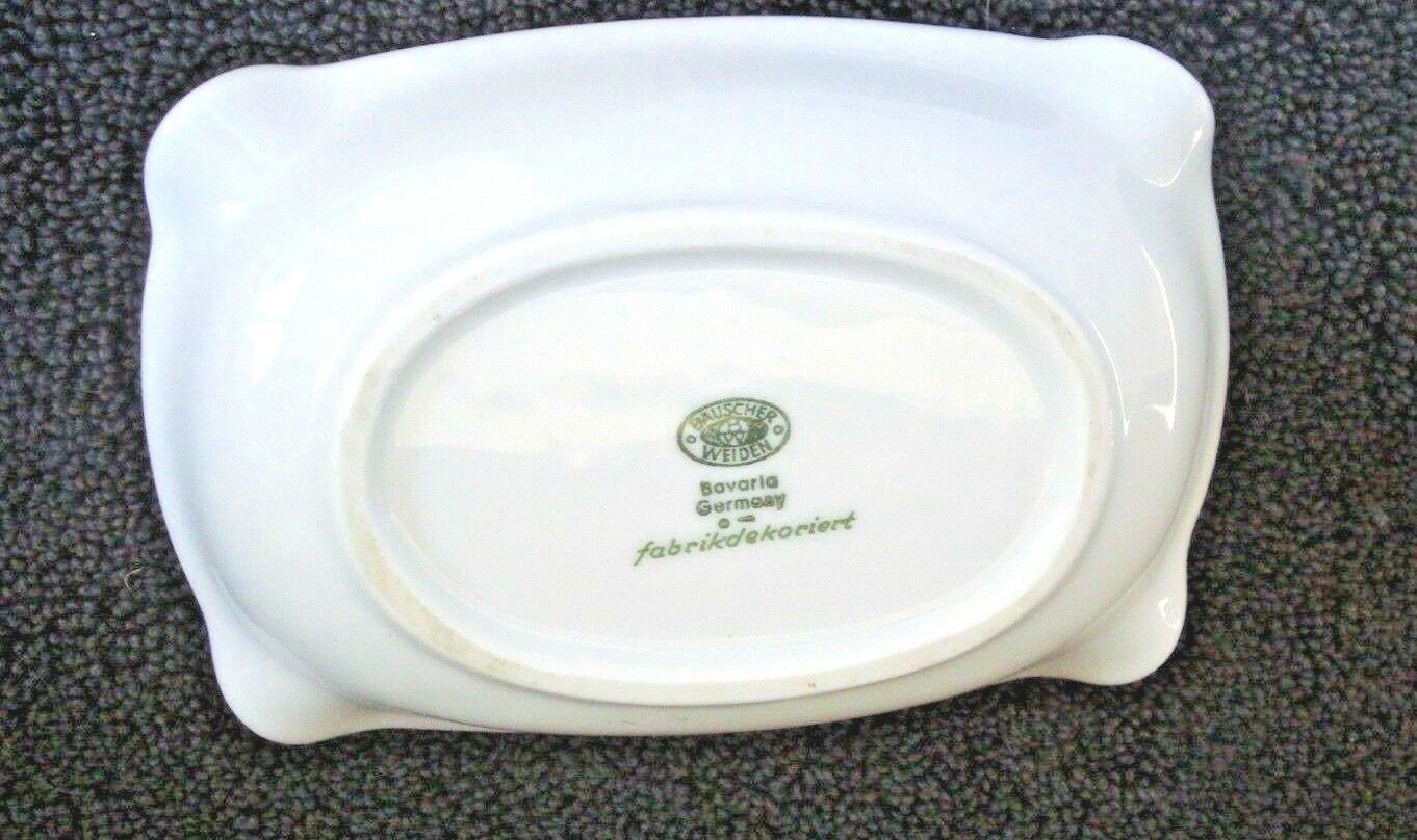 Augusta Hotel Mannheim Ashtray Bauscher Weiden Bavaria Germany Fabrikdekoriert