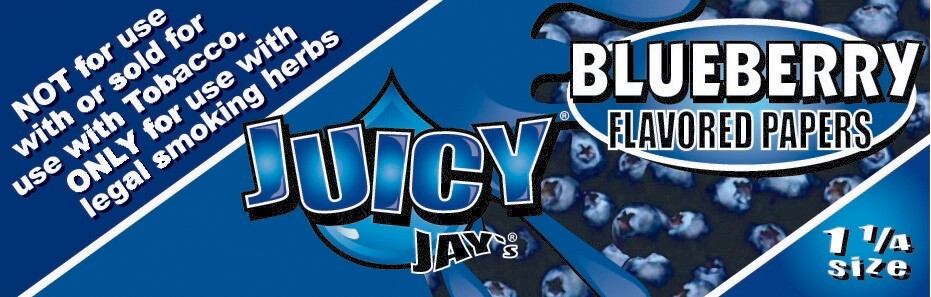 Juicy Jay’s Blueberry 1 1/4 Rolling Papers Free USA Shipping!