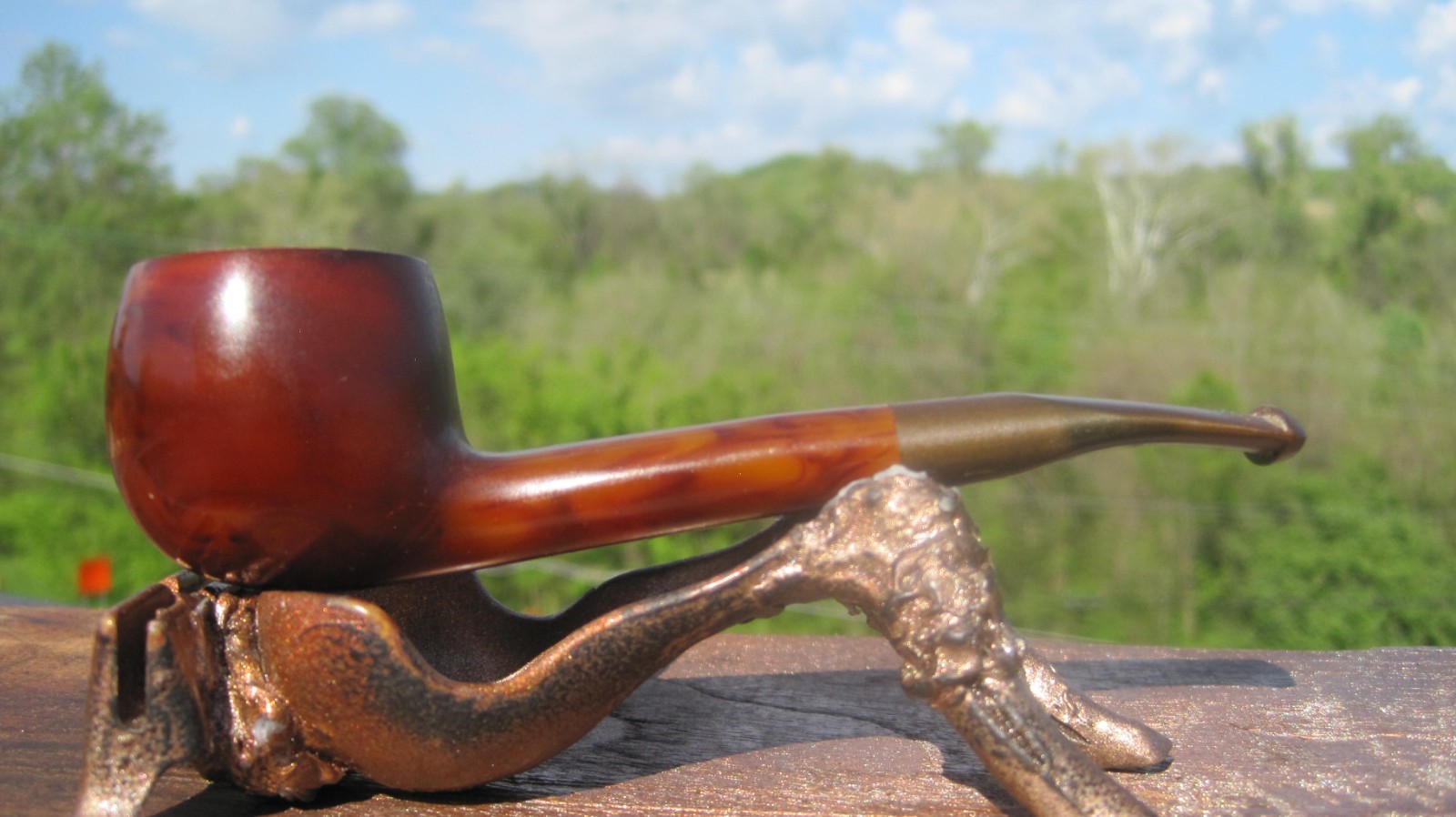 Hilson 91 Block Meerschaum Made In Belgium Prince Smoking Estate Pipe 5″ L