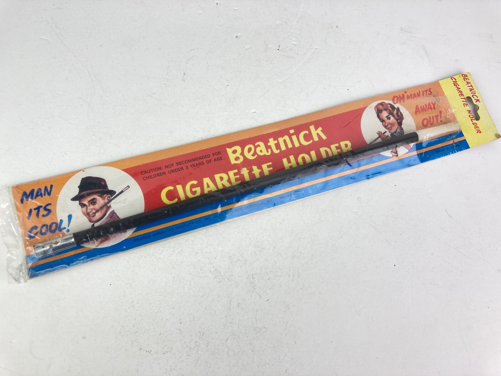 Beatnick Cigarette Holder 12″ Long in Package, Old Store Stock – Franco American