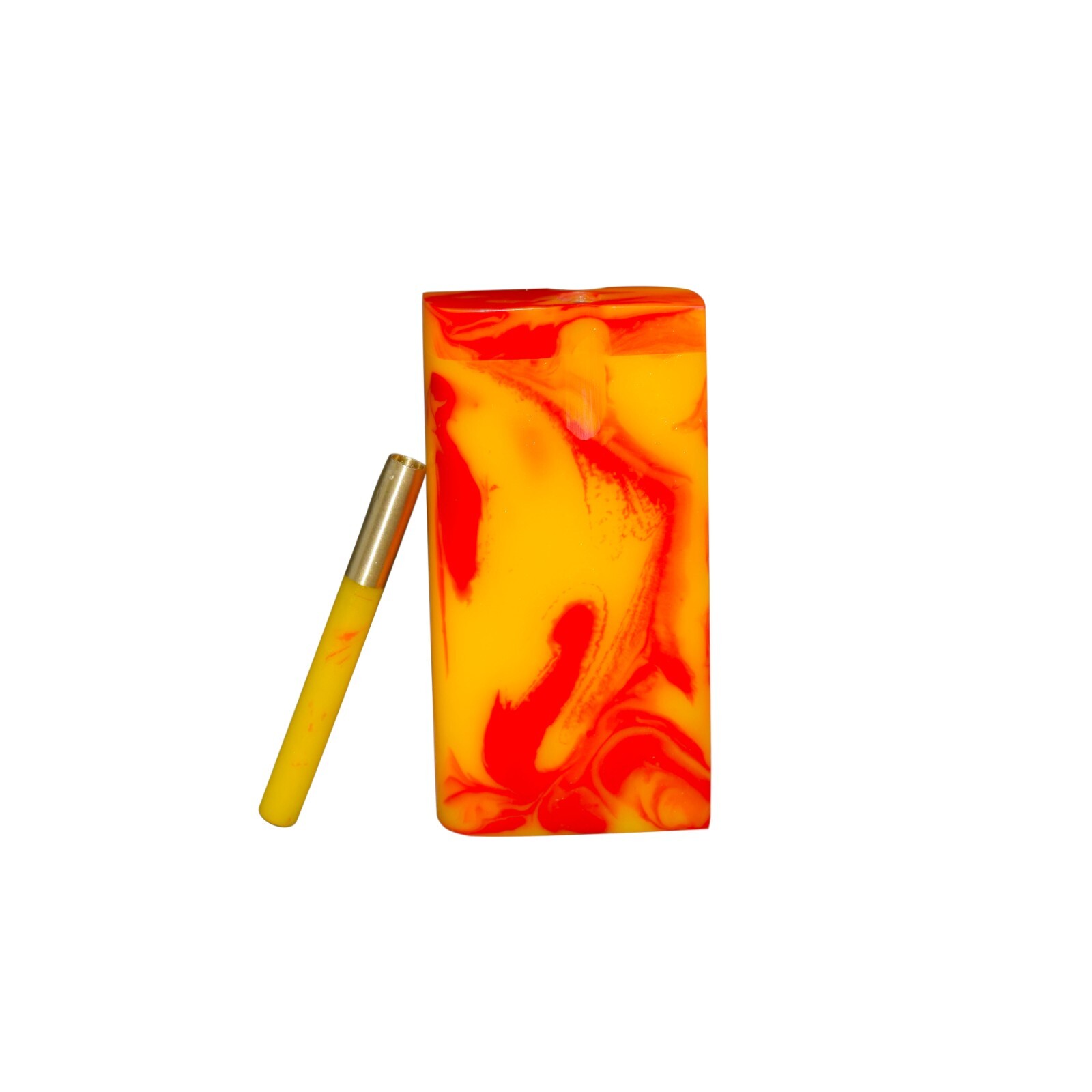 4″ Resin Dugout with matching brass bat smoking pipe one hitter Free shipping