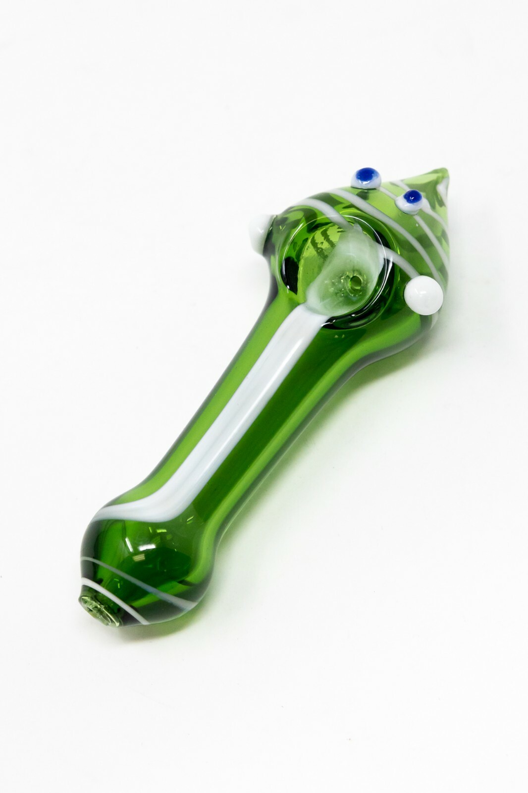 4″ Collectible Googly Eyes Green TOBACCO Glass Handmade Smoking Pipe – Fast Ship