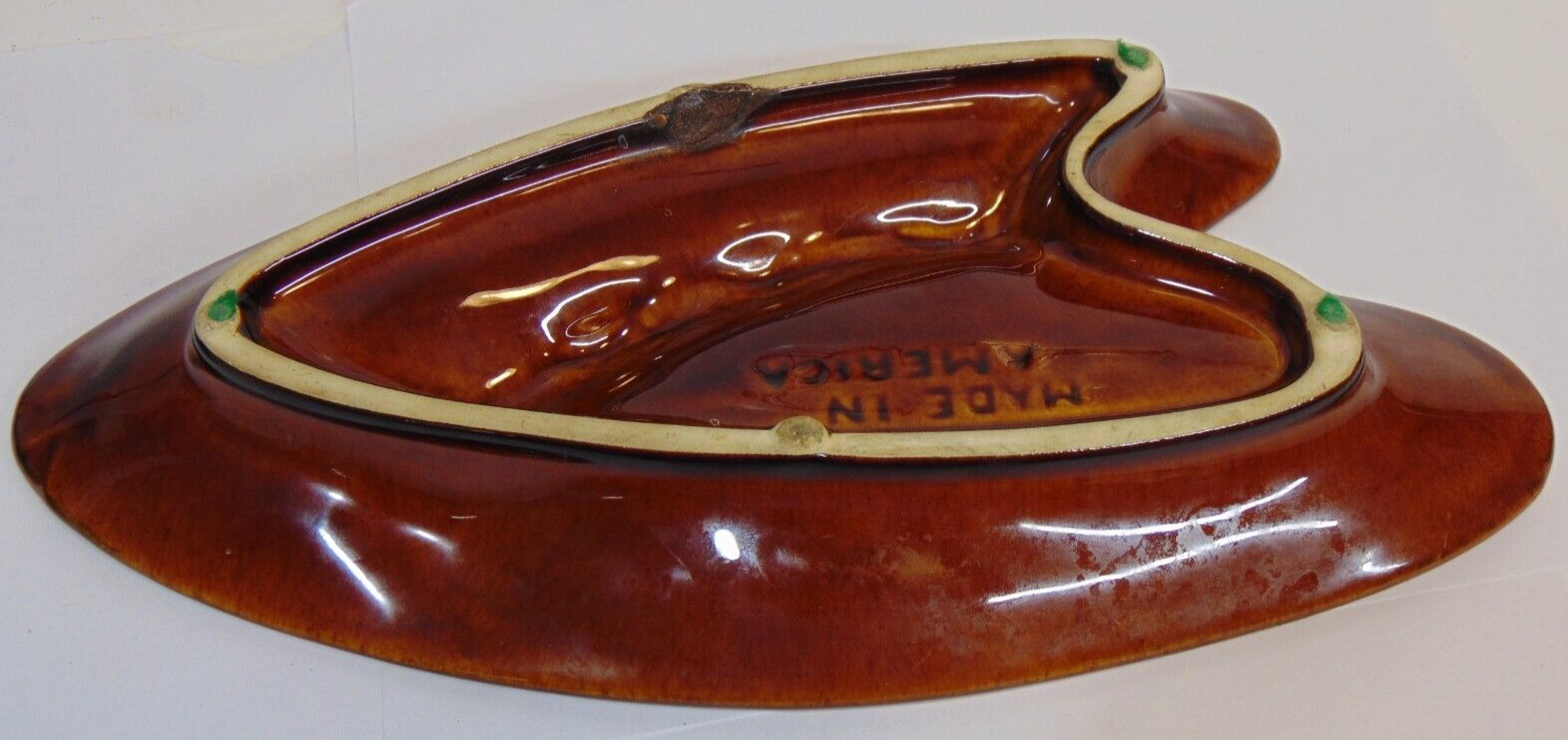 Vintage Ceramic Ashtray Retro Tobacco Cigarette Holder Mid Century Decor USA