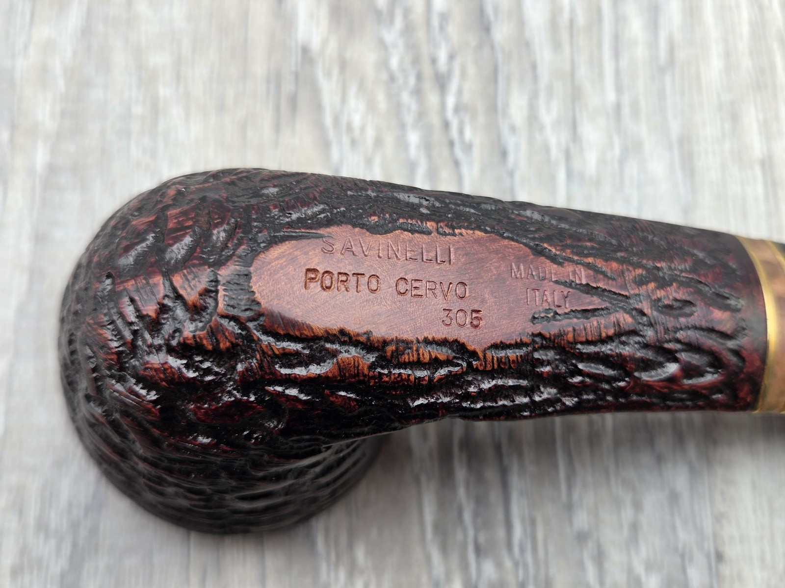 SAVINELLI PORTO CERVO Rusticated Half-Bent Dublin 305 (6 mm) – BRAND NEW
